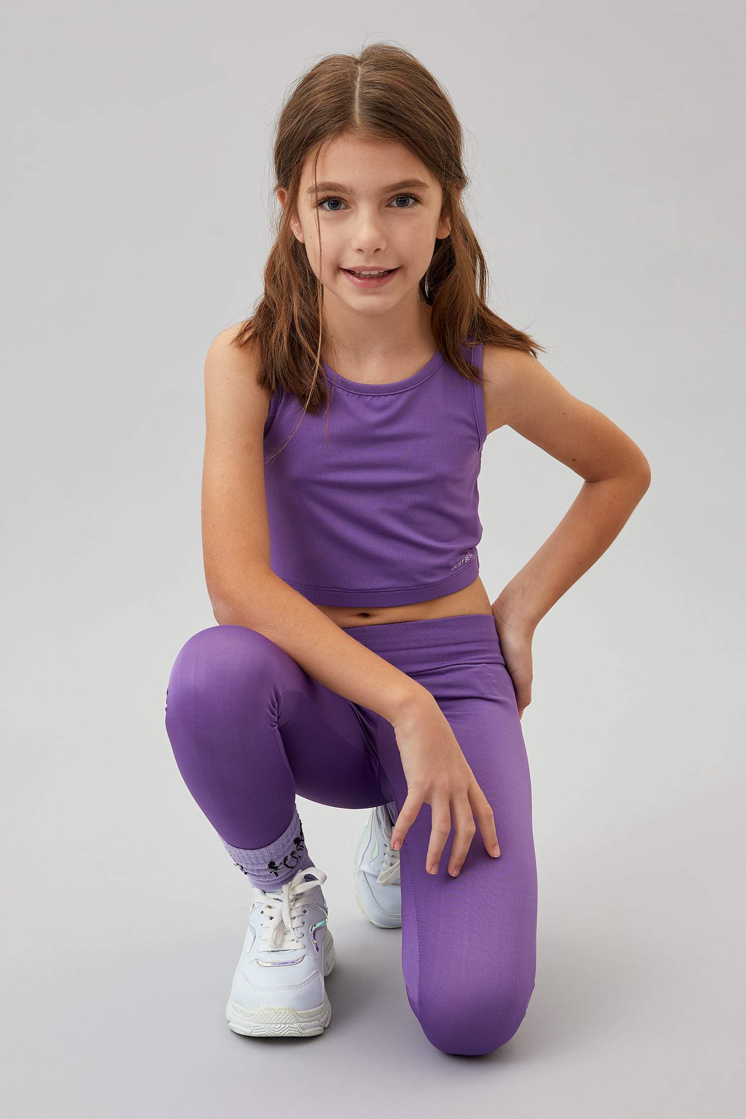 Kız Çocuk Slim Fit Crop Atlet