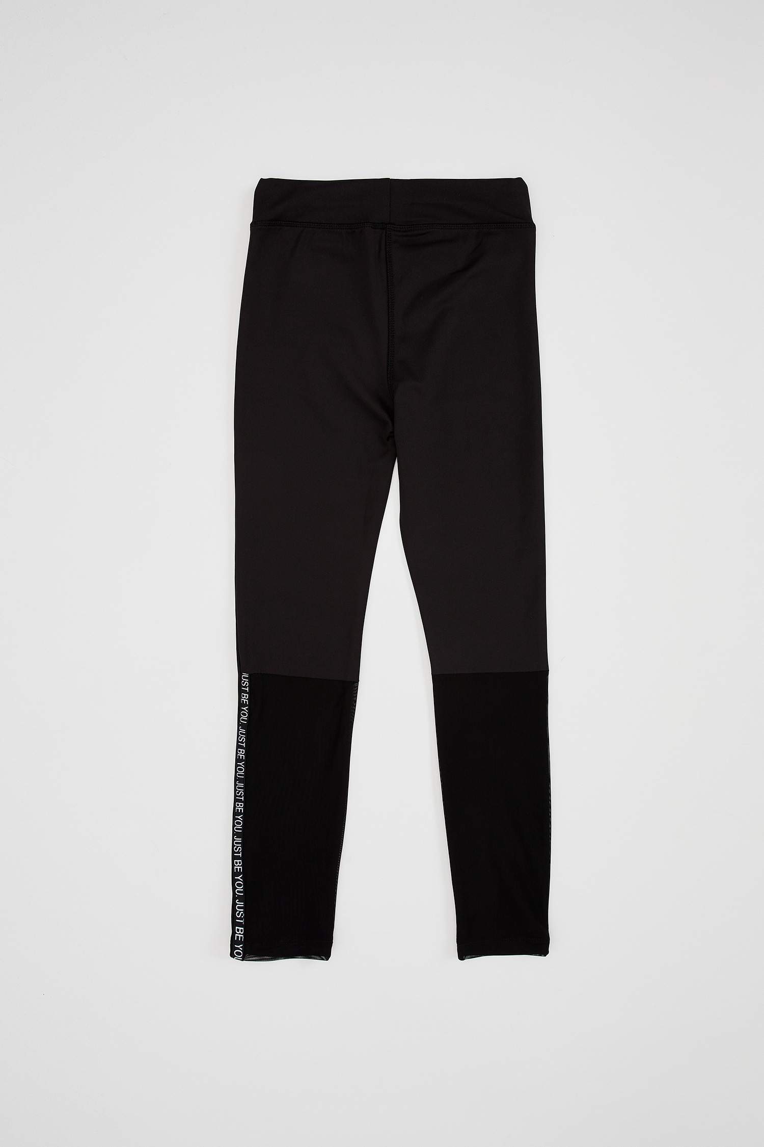 Kız Çocuk Slim Fit Yüksek Bel Basic Tayt