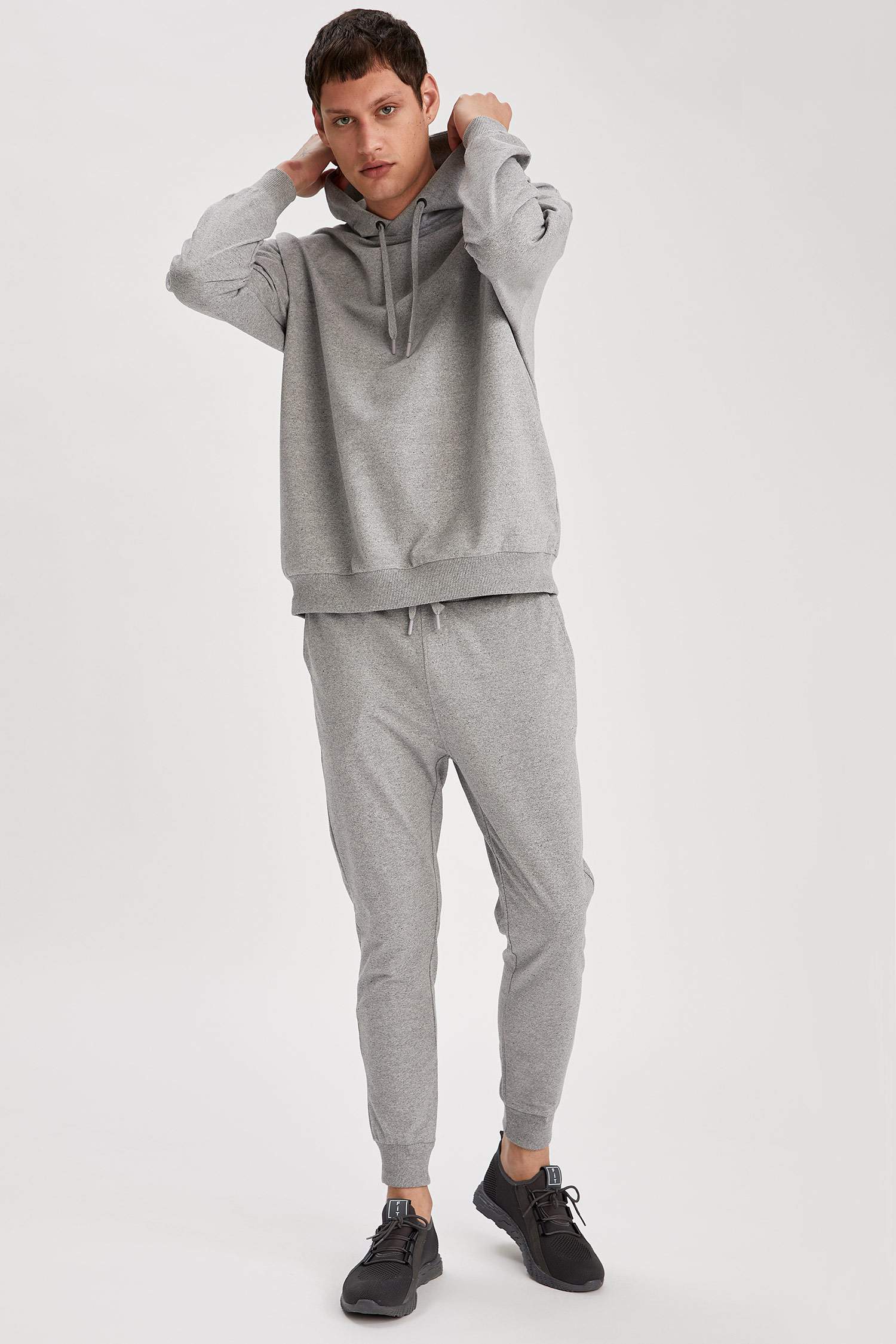 Oversize Fit Kapüşonlu Basic Sweatshirt