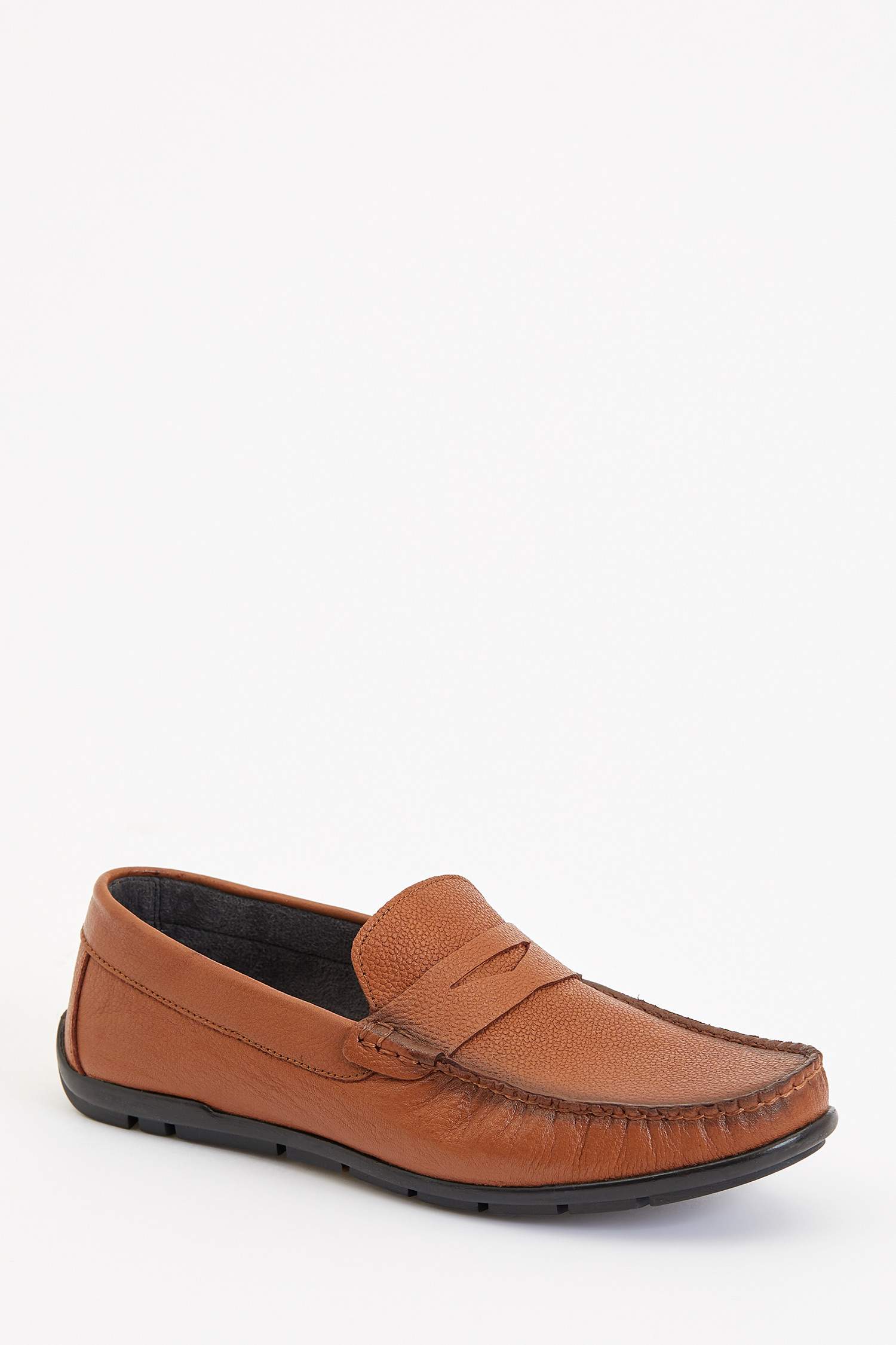 Erkek Deri Bağcıksız Sneaker