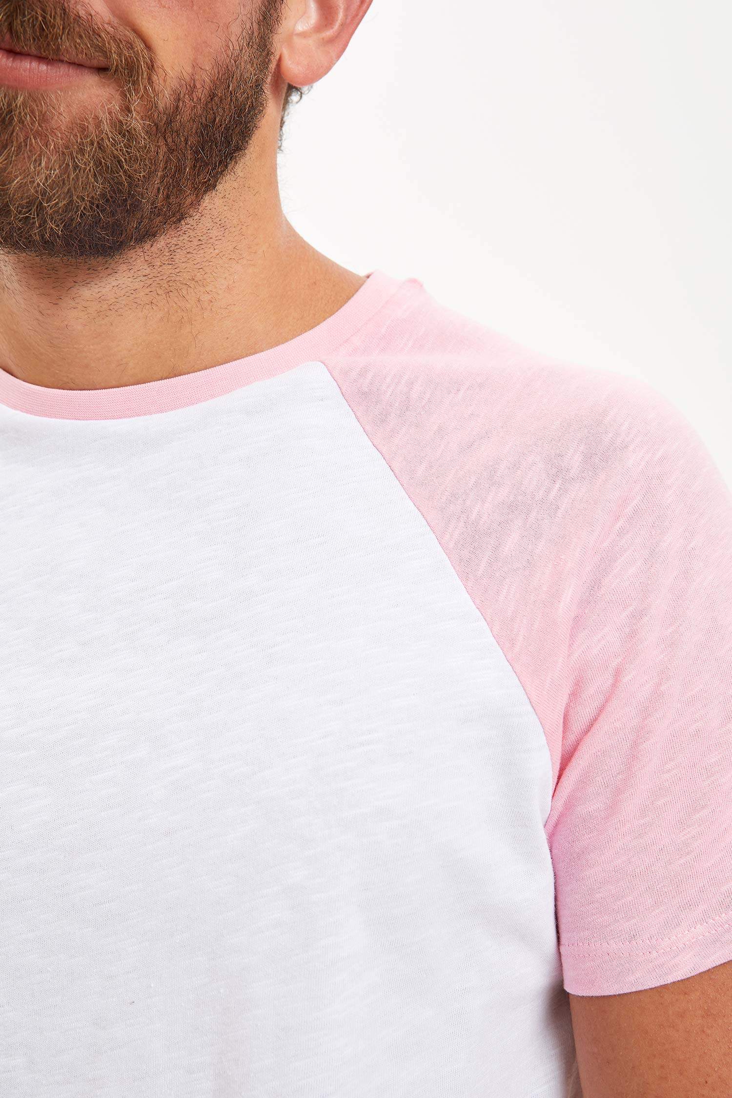Slim Fit Bisiklet Yaka Kısa Kollu Tişört
