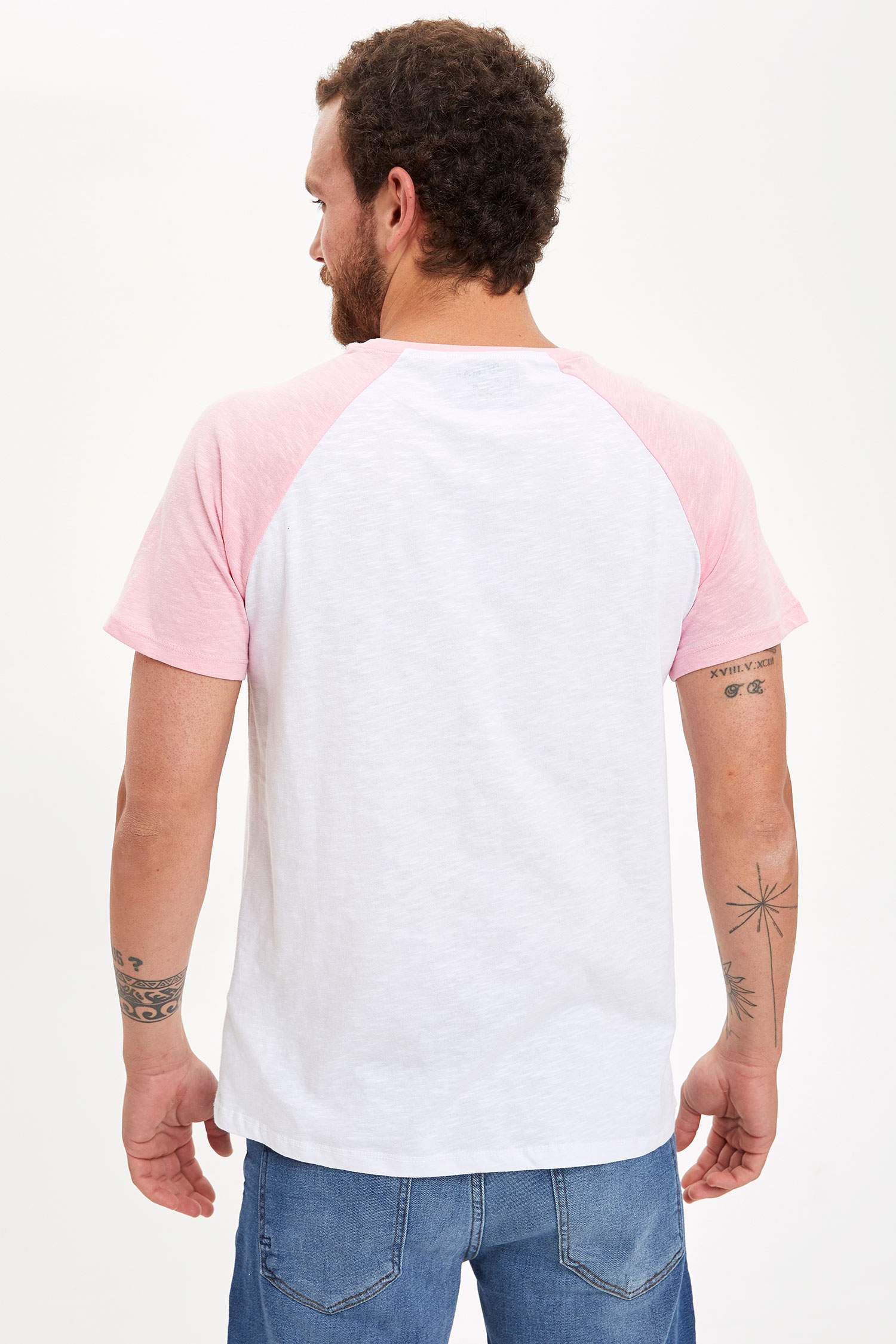 Slim Fit Bisiklet Yaka Kısa Kollu Tişört