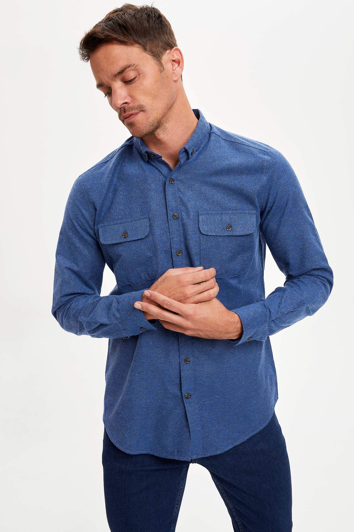 Modern Fit Uzun Kollu Oduncu Gömlek