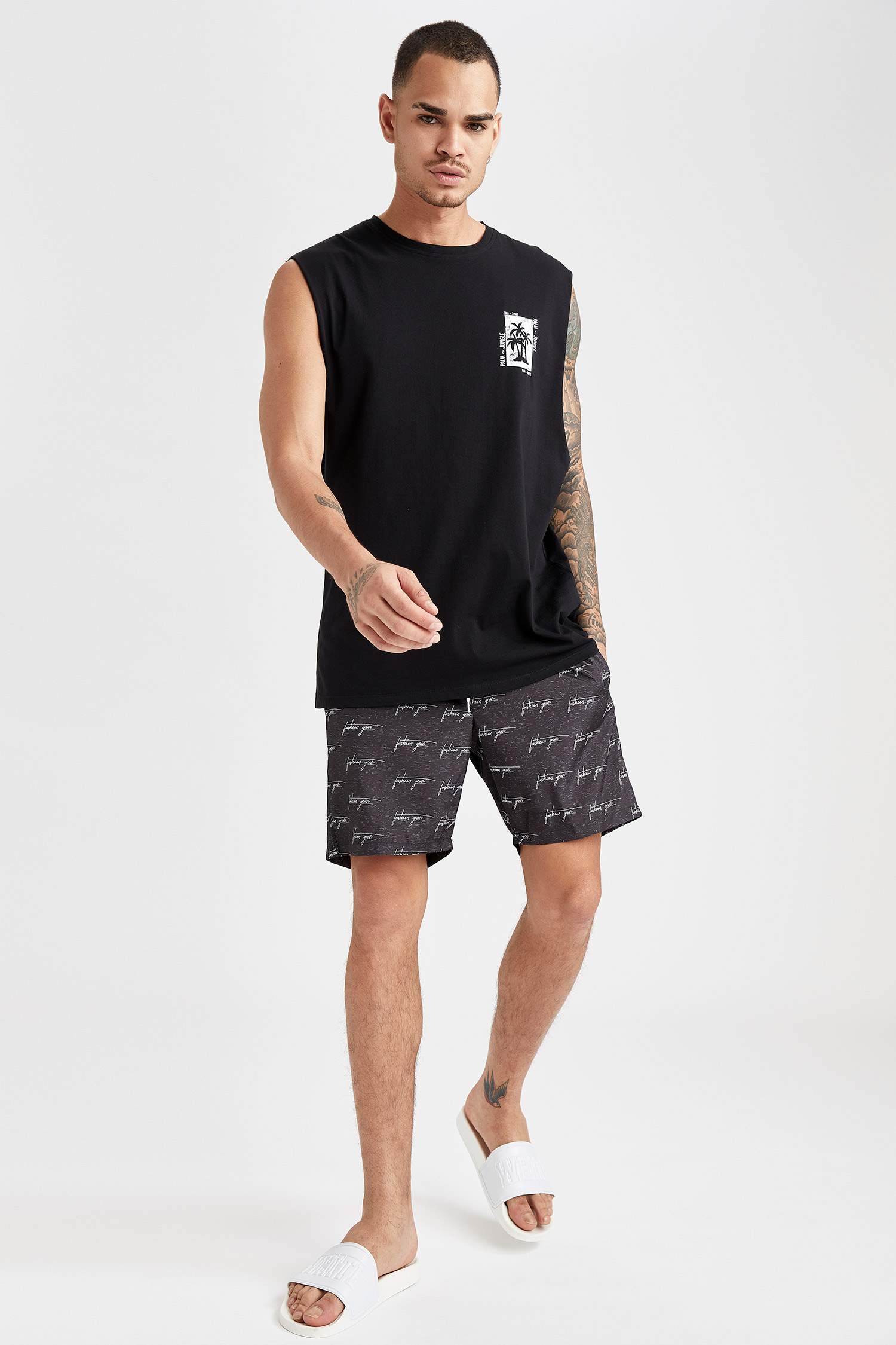 Regular Fit Yüzme Şortu