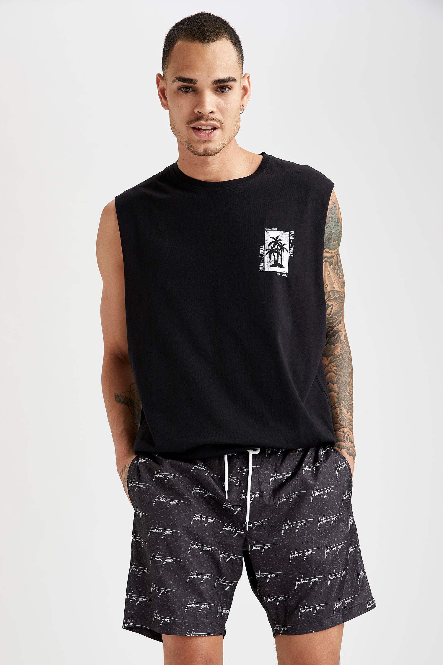 Regular Fit Yüzme Şortu