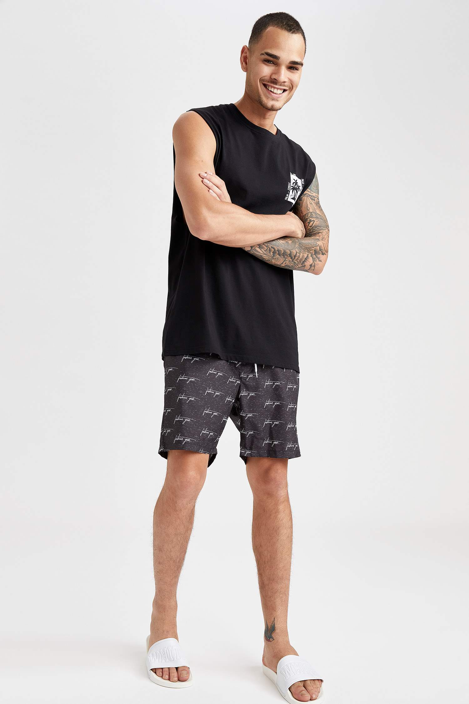 Regular Fit Yüzme Şortu