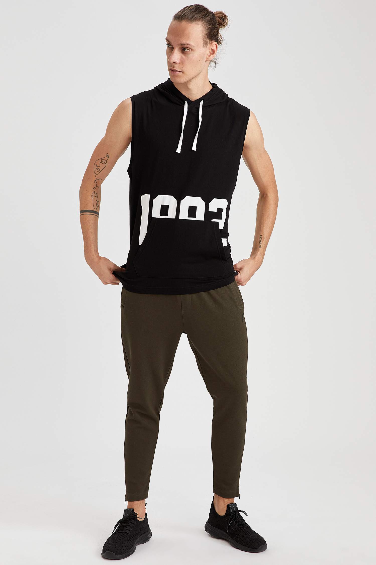 Slim Fit İnce Sweatshirt Kumaşı Atlet