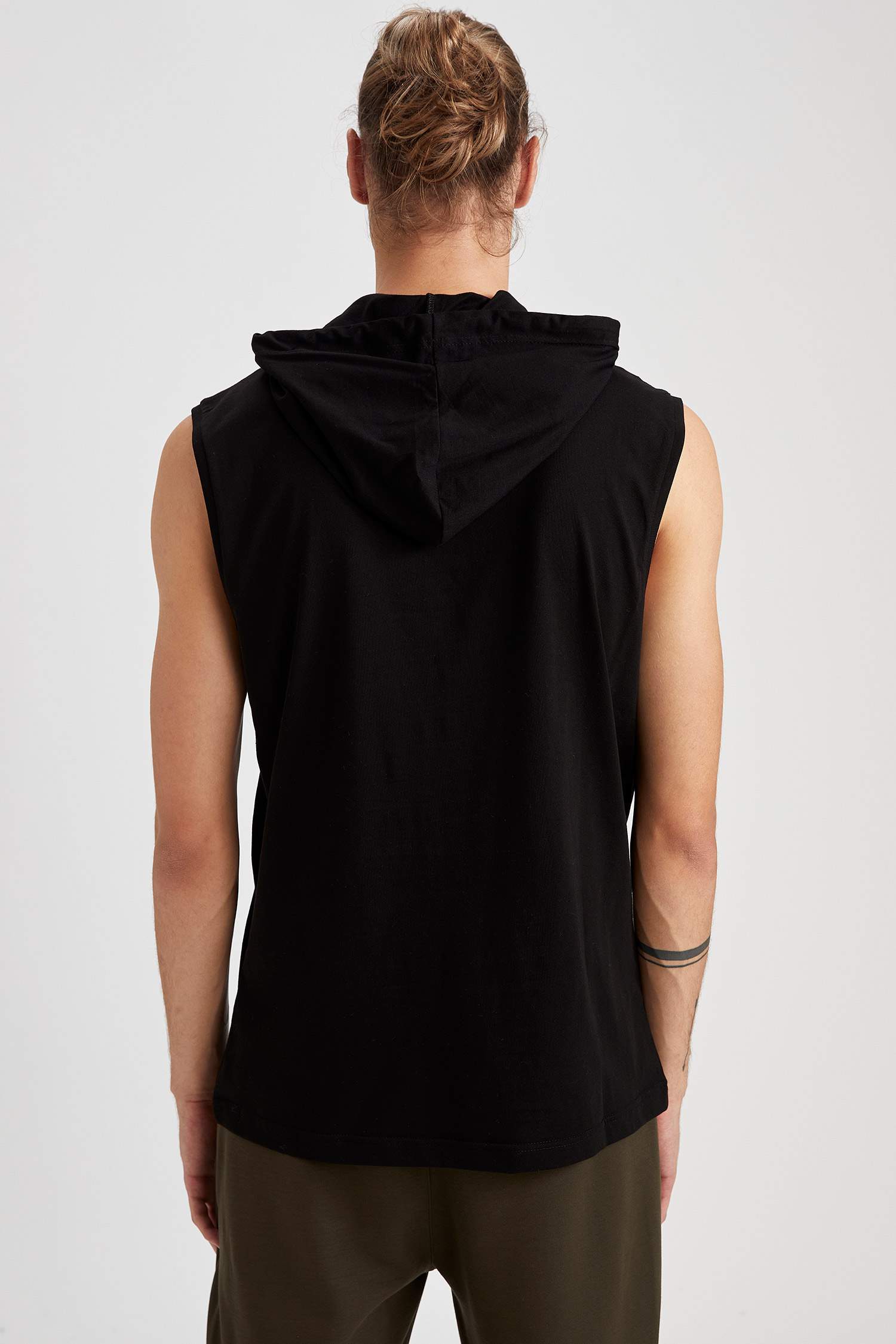 Slim Fit İnce Sweatshirt Kumaşı Atlet