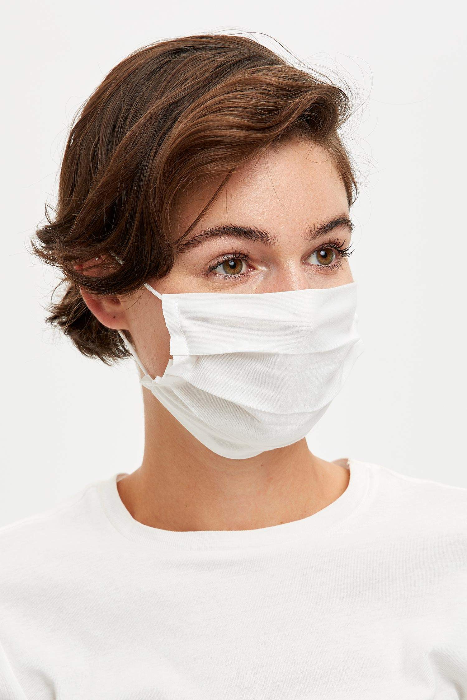 Çiçek Desenli Yıkanabilir Maske 3'lü