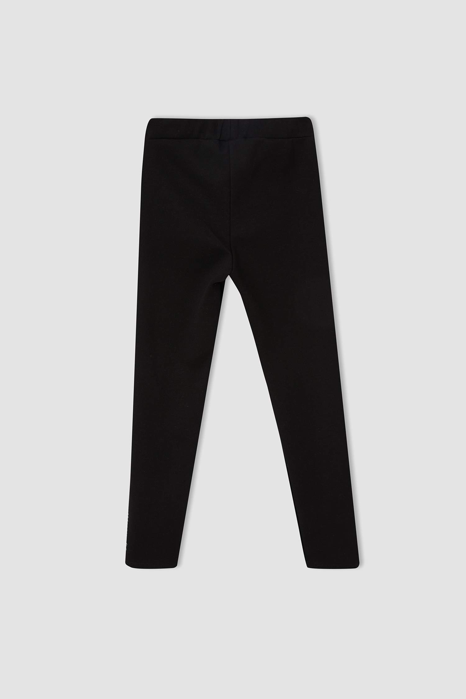 Kız Çocuk Slim Fit Yılbaşı Temalı Payet Şerit Detaylı Uzun Tayt