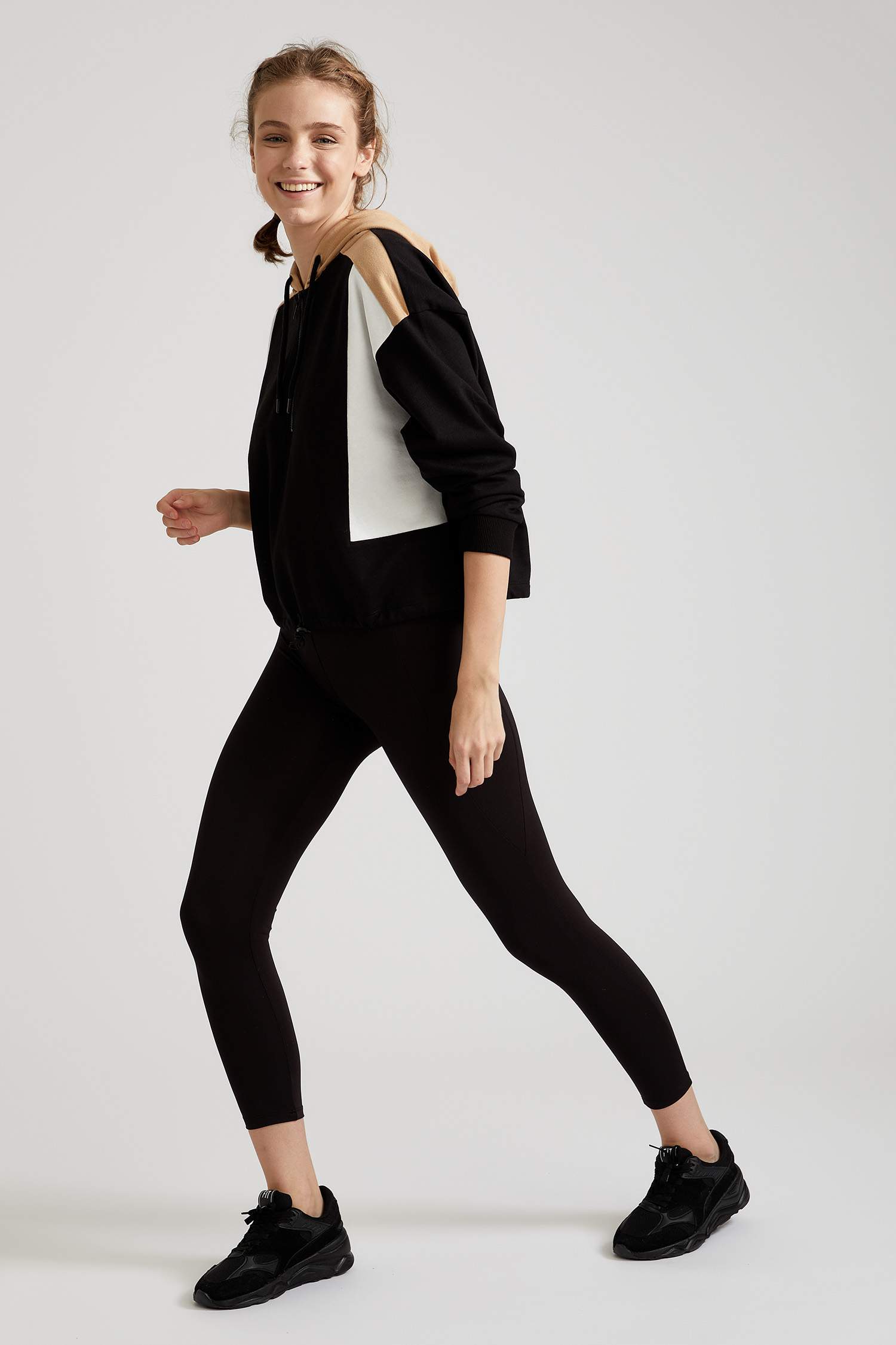 Basic Slim Fit Örme Tayt