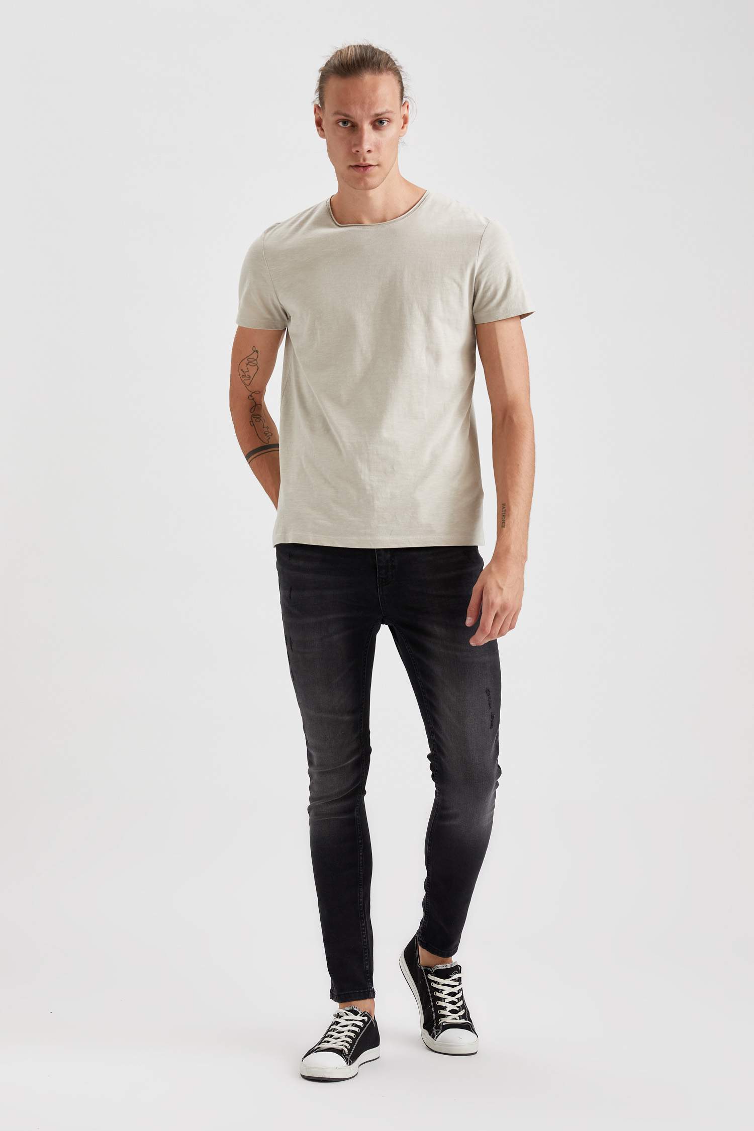 Martin Super Skinny Düşük Bel Dar Paça Siyah Jean Pantolon