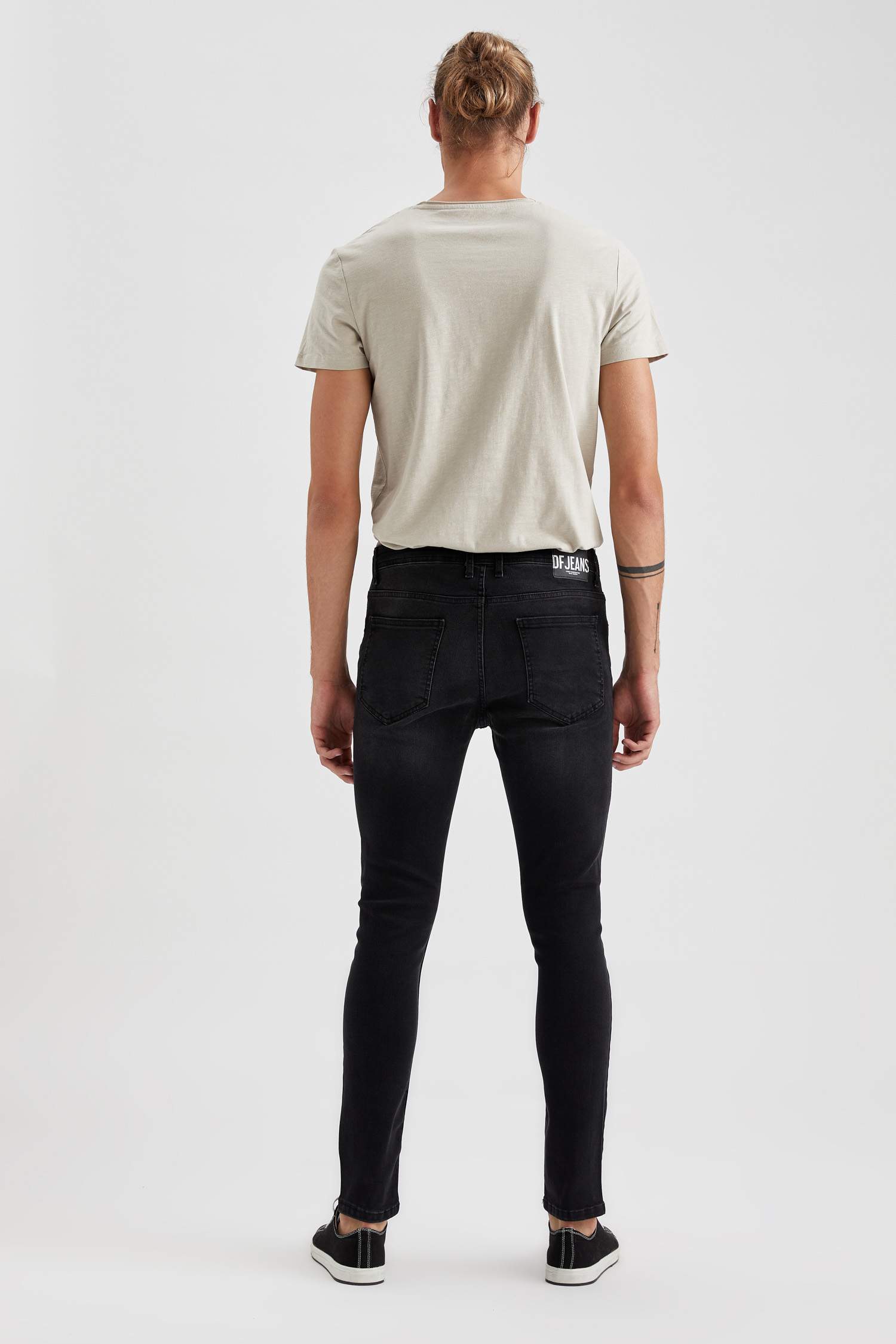 Martin Super Skinny Düşük Bel Dar Paça Siyah Jean Pantolon
