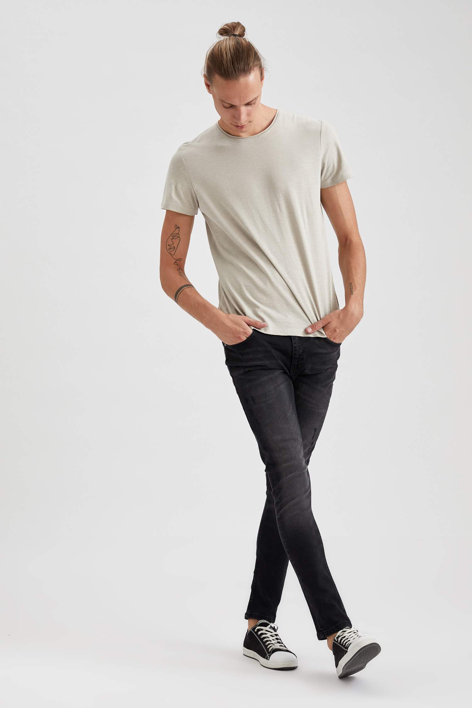 Martin Super Skinny Düşük Bel Dar Paça Siyah Jean Pantolon