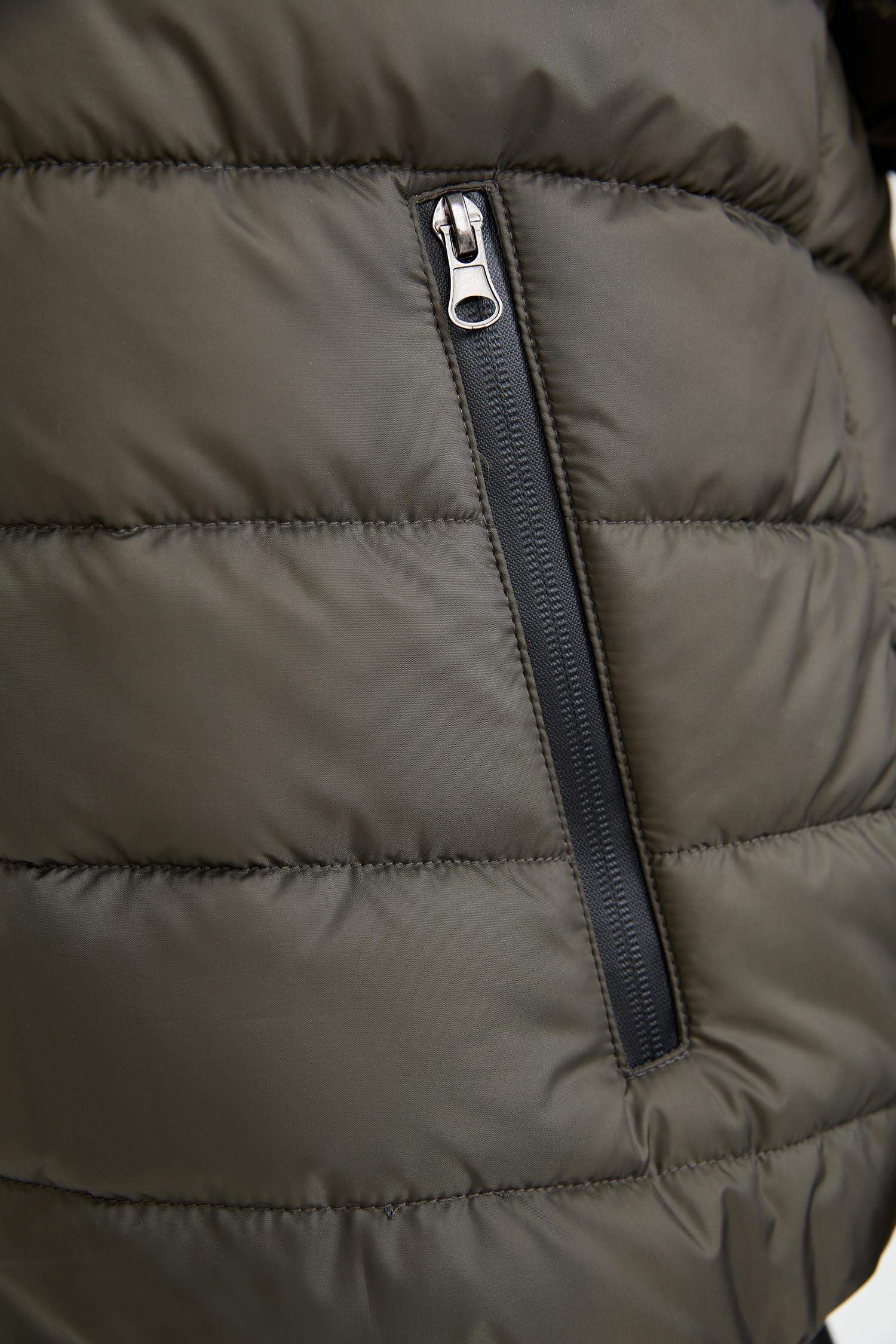Slim Fit Kapüşonlu İçi Yumuşak Tüylü Şişme Mont