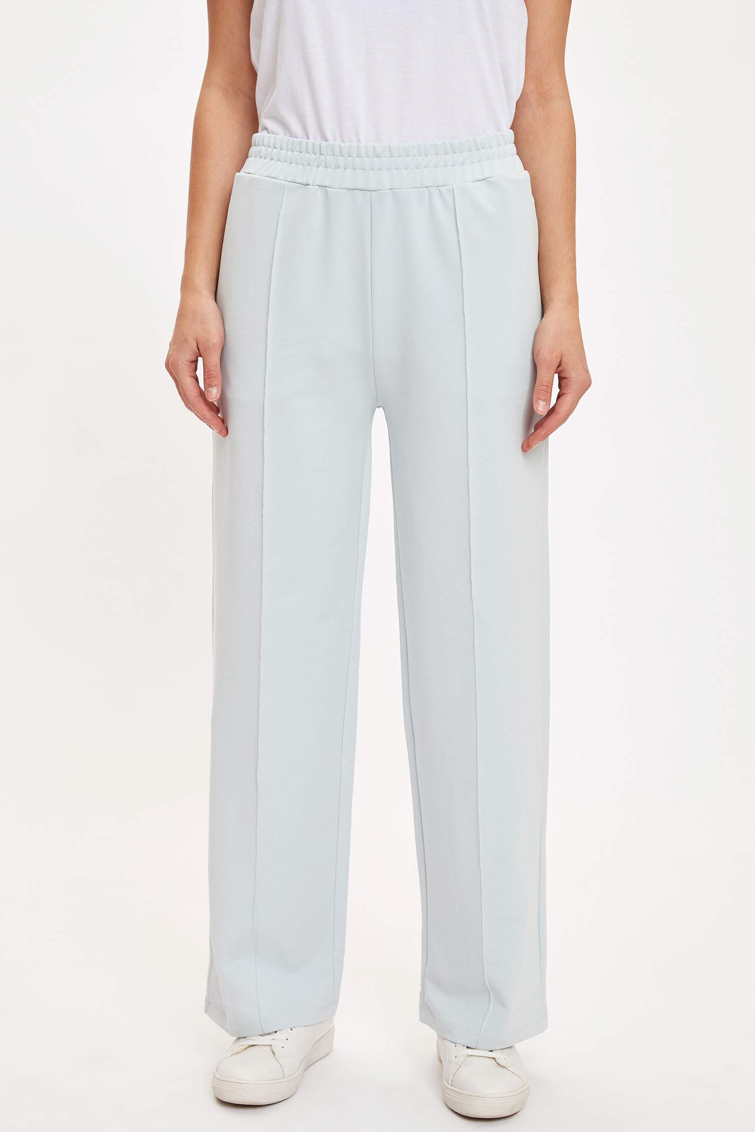 Örme Relax Fit Bağcıklı Pantolon