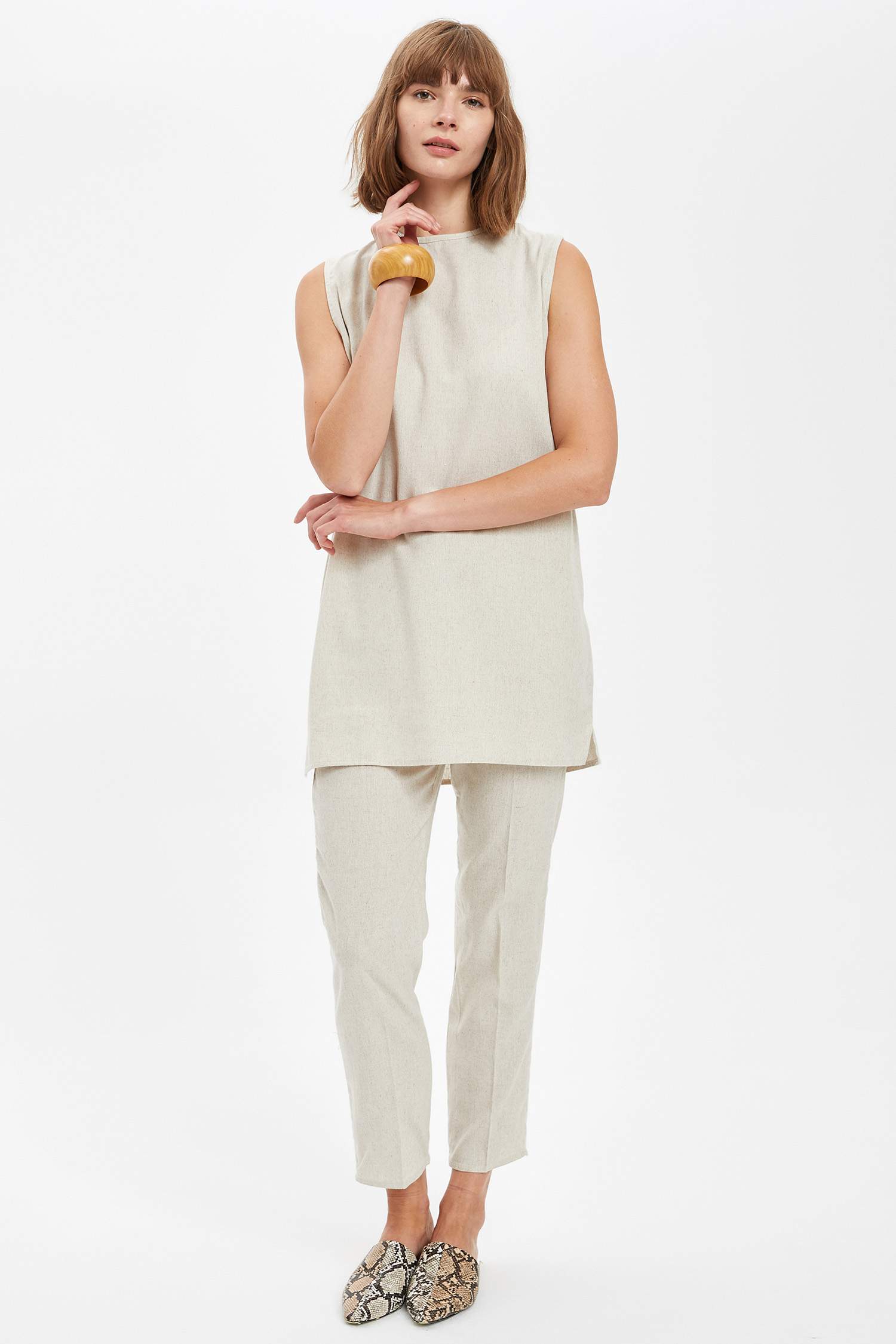 Regular Fit Dokuma Pantolon