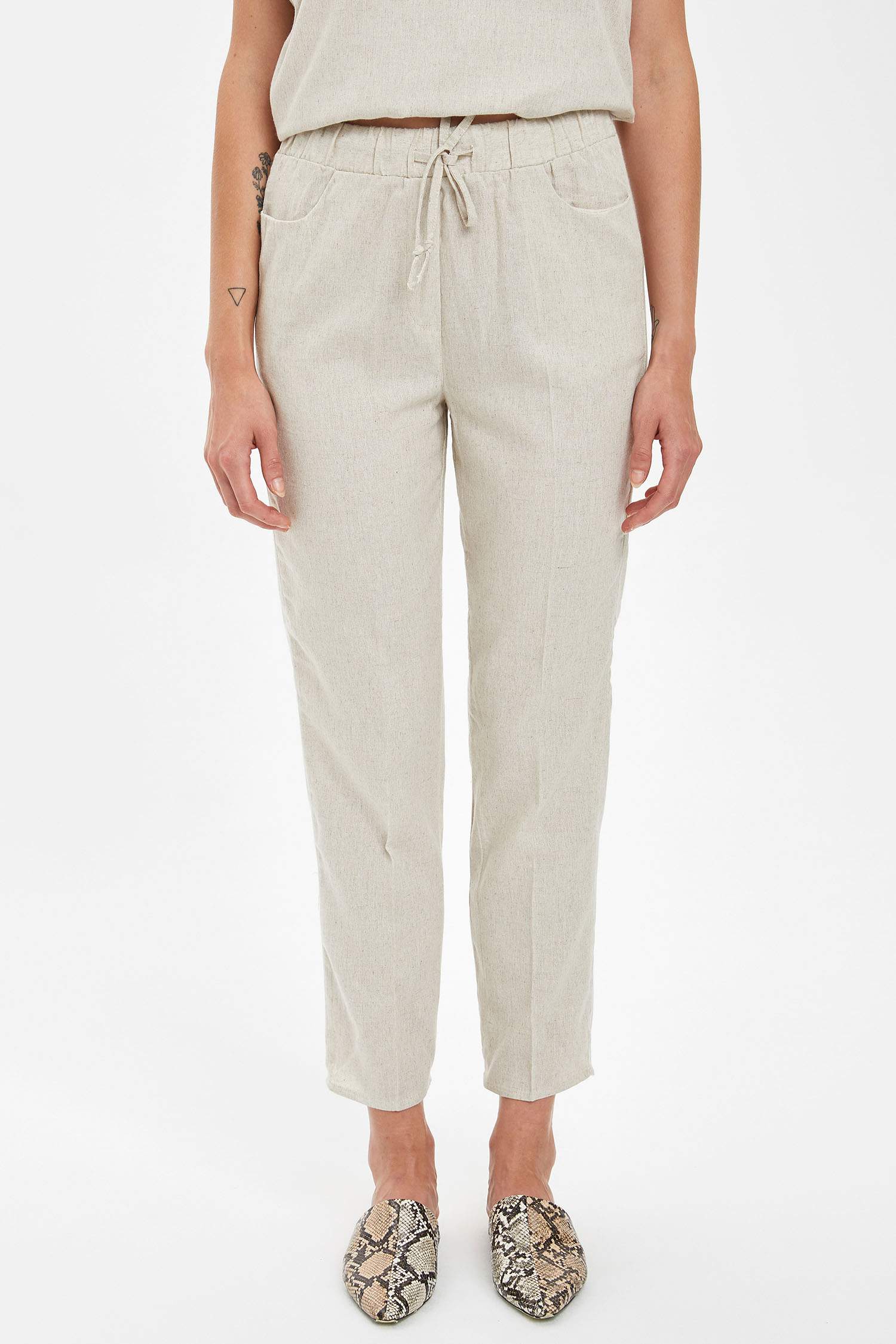 Regular Fit Dokuma Pantolon