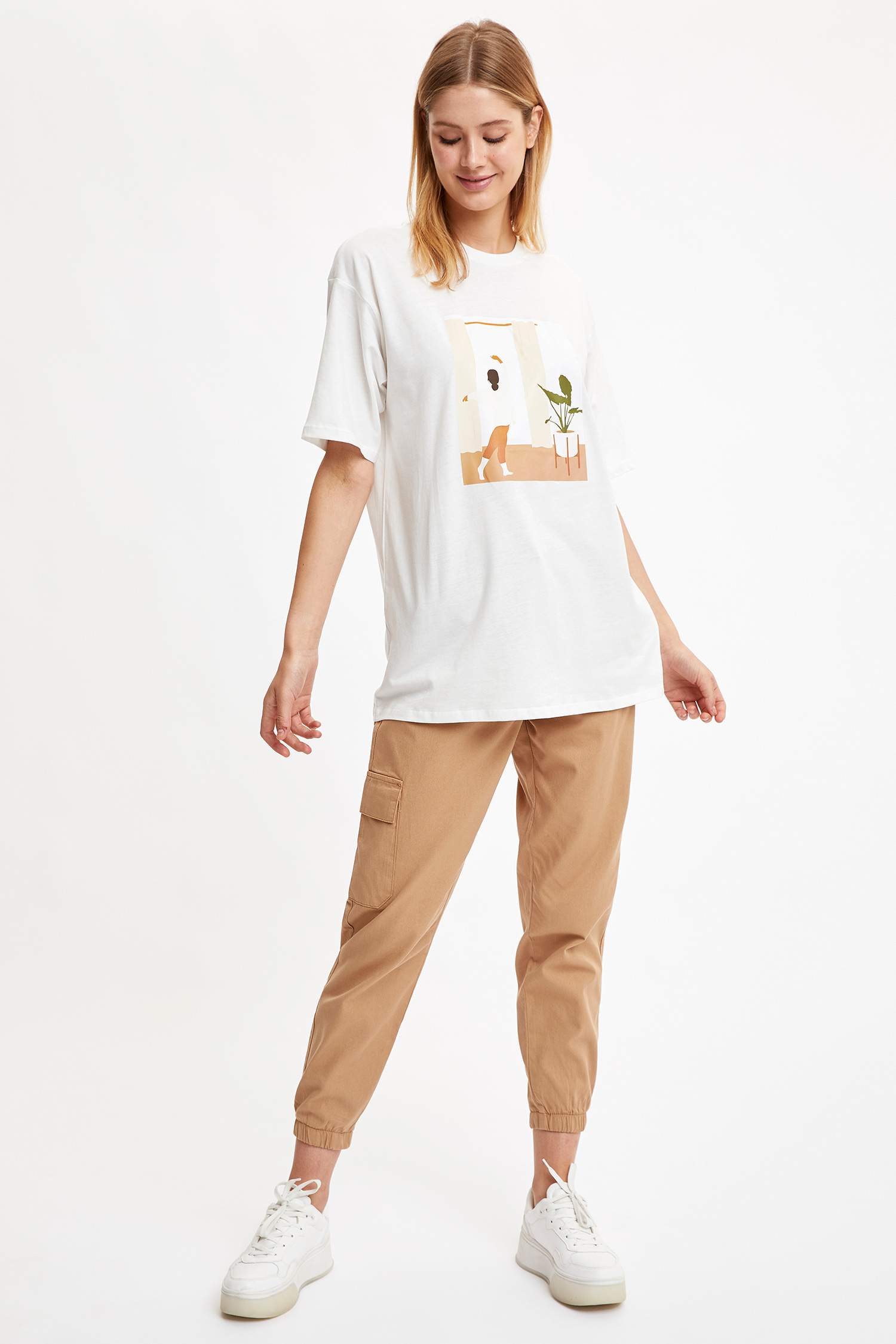 Dance Oversize Örme Tişört