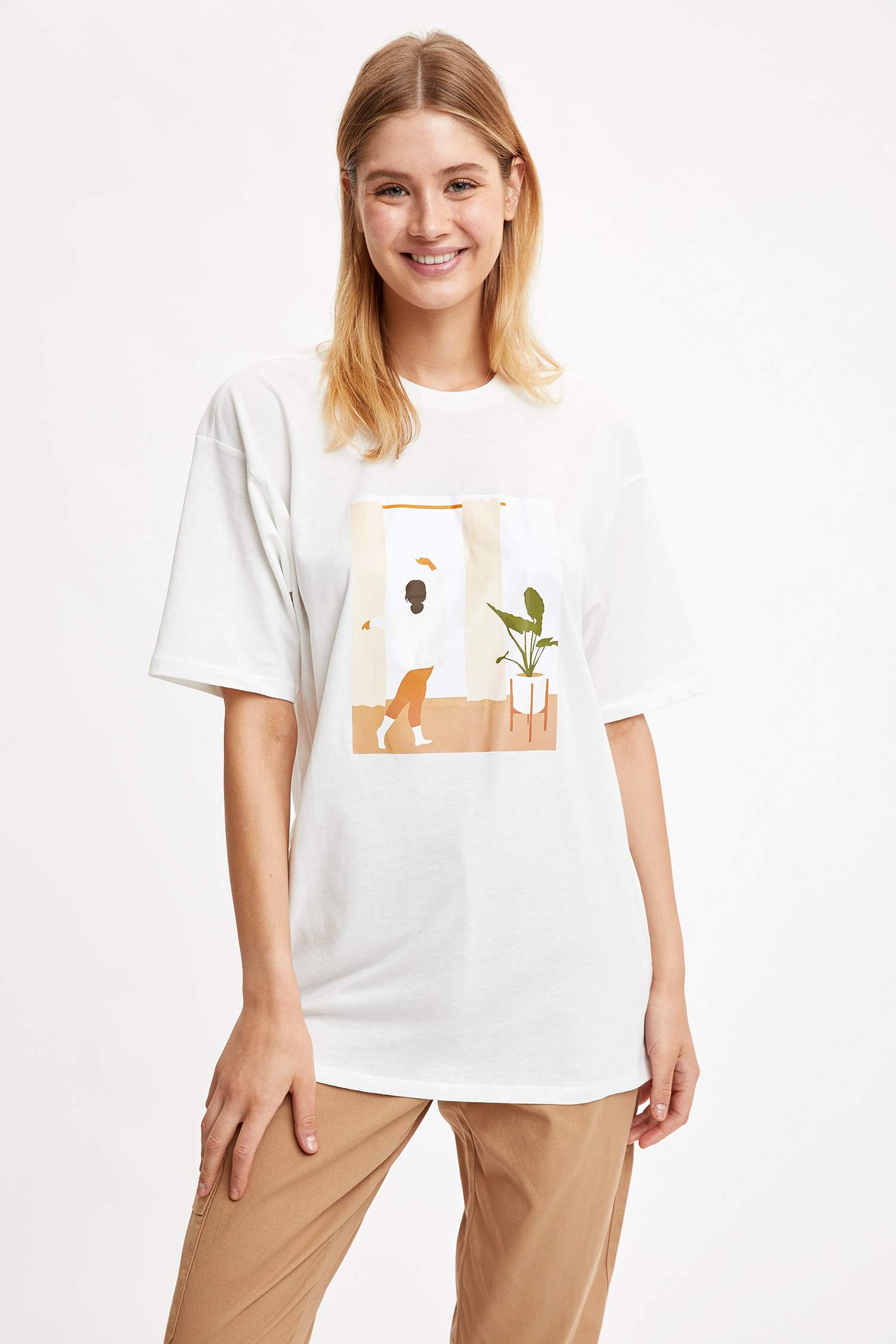 Dance Oversize Örme Tişört