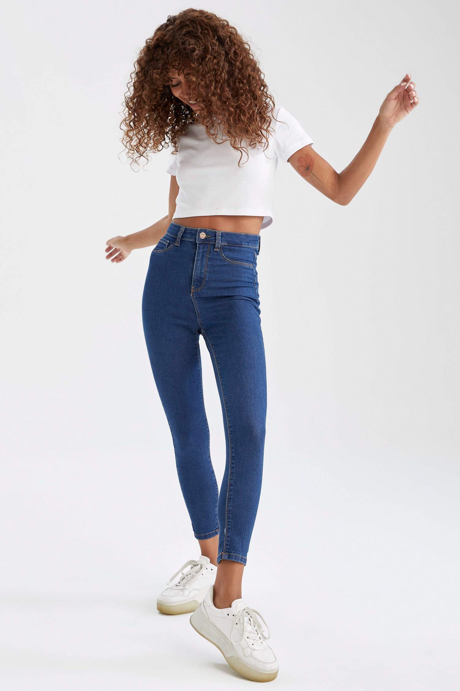 Anna Ankle Yüksek Bel Skinny Fit Jean Pantolon