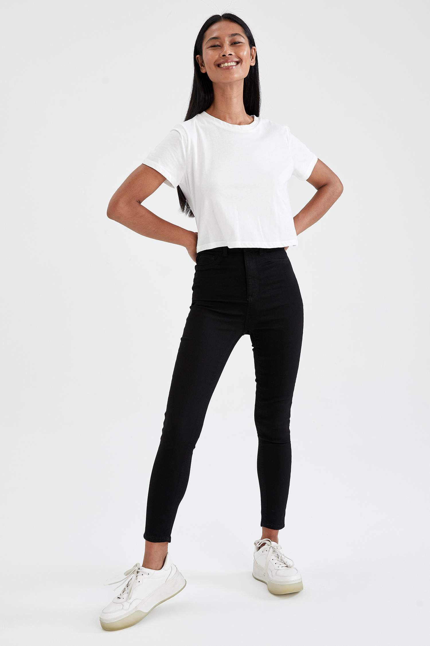 Anna Ankle Yüksek Bel Skinny Fit Jean Pantolon