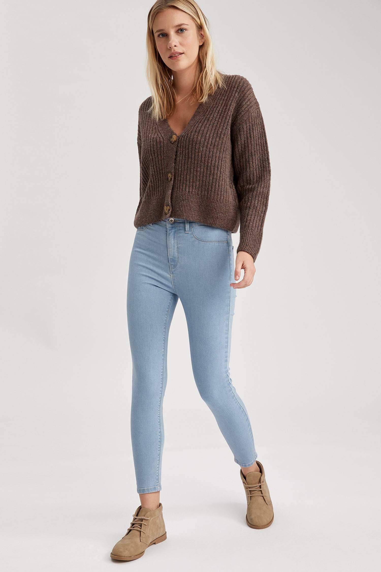 Anna Ankle Yüksek Bel Skinny Fit Jean Pantolon