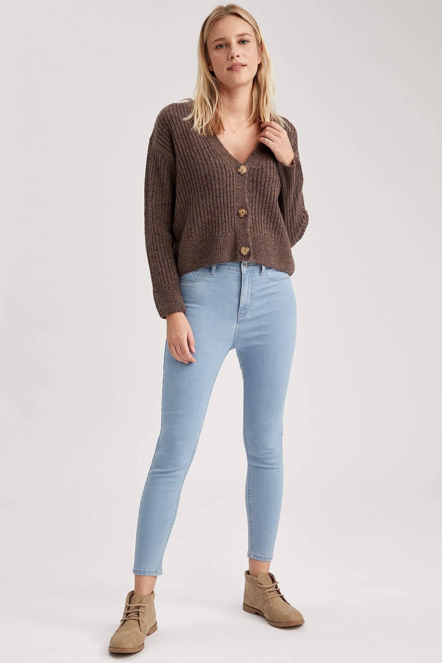 Anna Ankle Yüksek Bel Skinny Fit Jean Pantolon