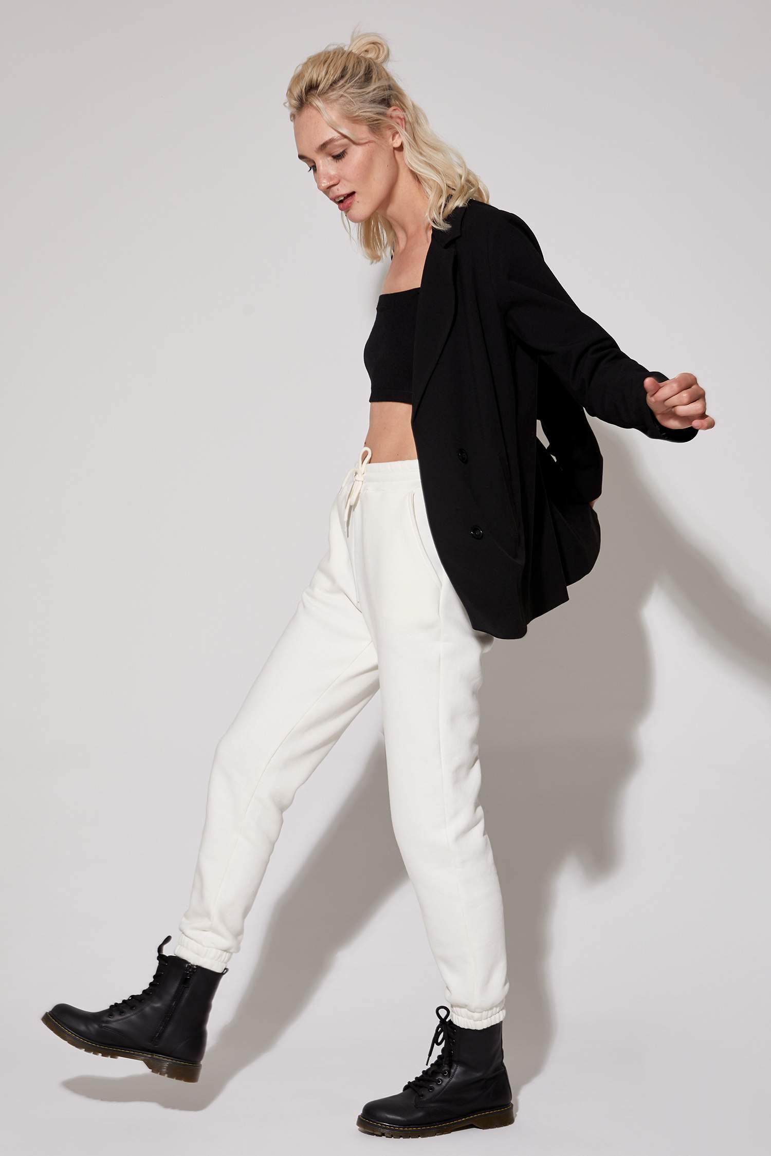 Basic Beli Bağcıklı Relax Fit Jogger Eşofman Altı