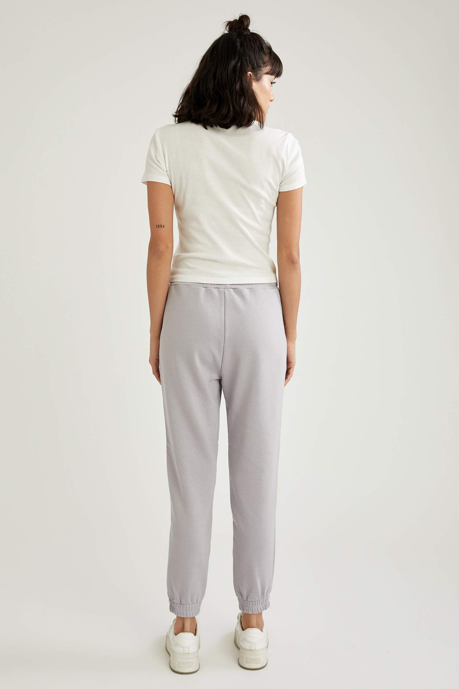 Basic Beli Bağcıklı Relax Fit Jogger Eşofman Altı