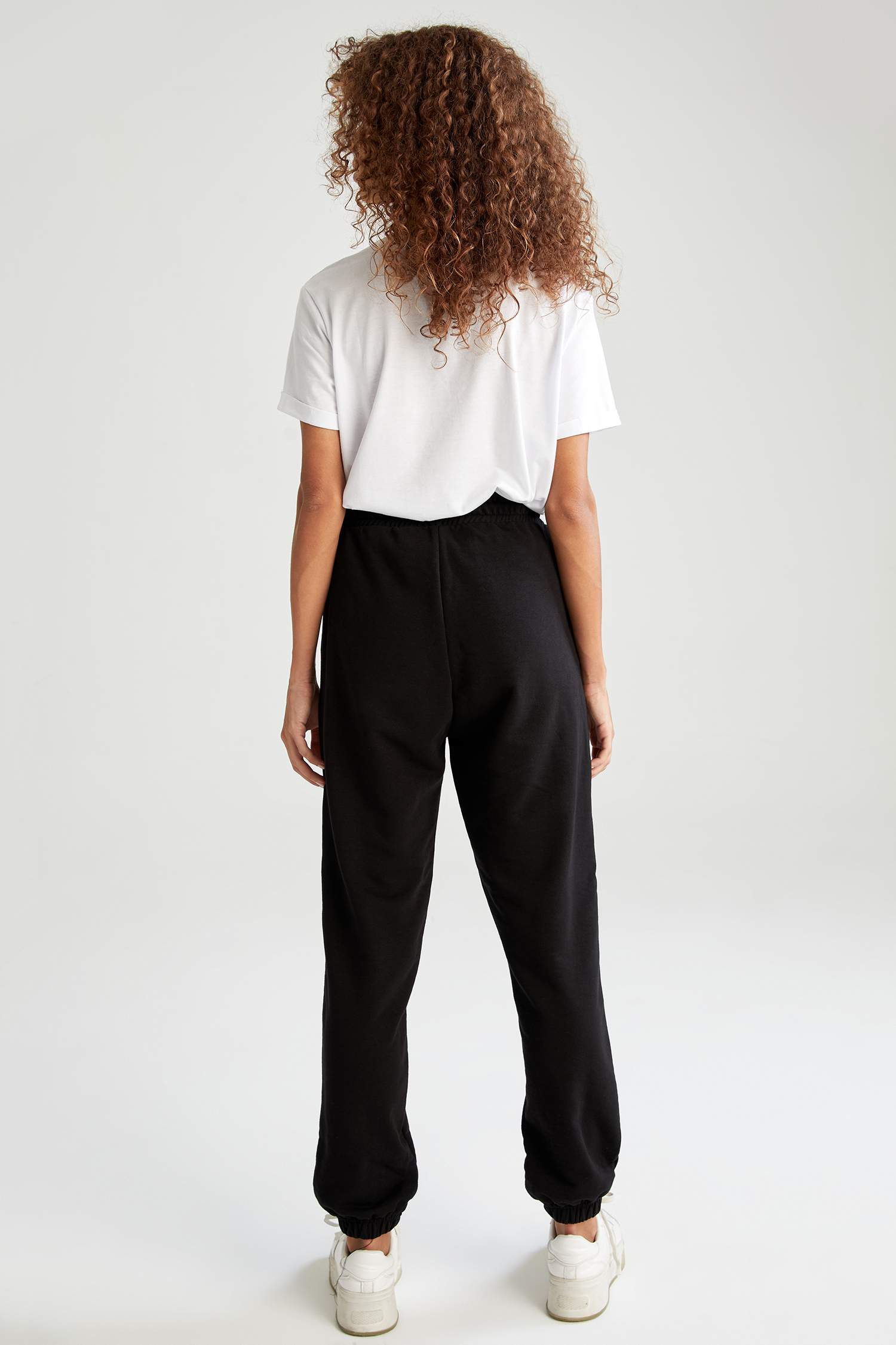 Basic Beli Bağcıklı Relax Fit Jogger Eşofman Altı