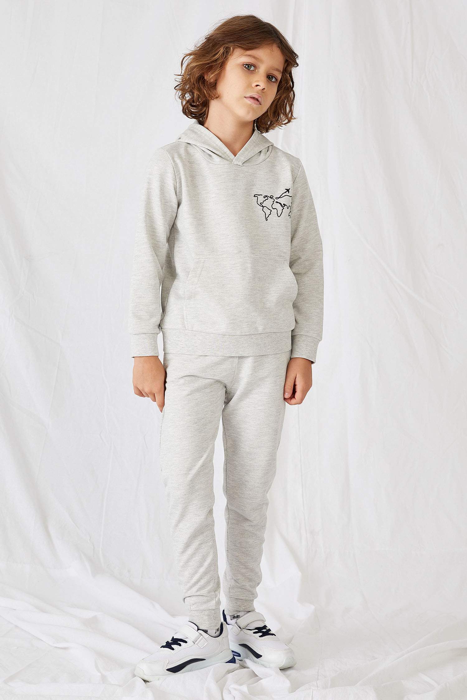 Unisex Çocuk Basic Slim Fit Organik Pamuk Eşofman Altı