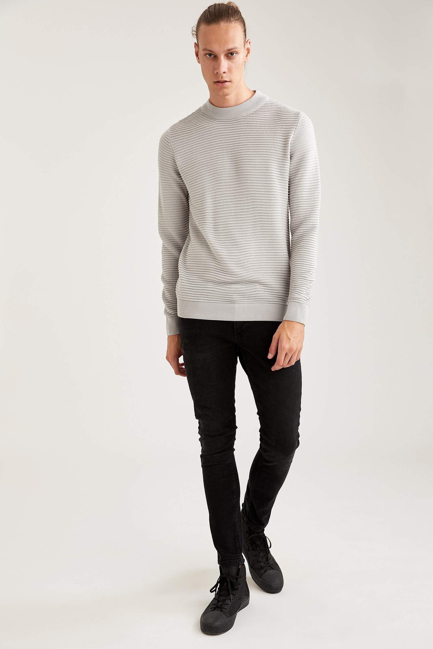 Regular Fit Bisiklet Yaka Triko Kazak