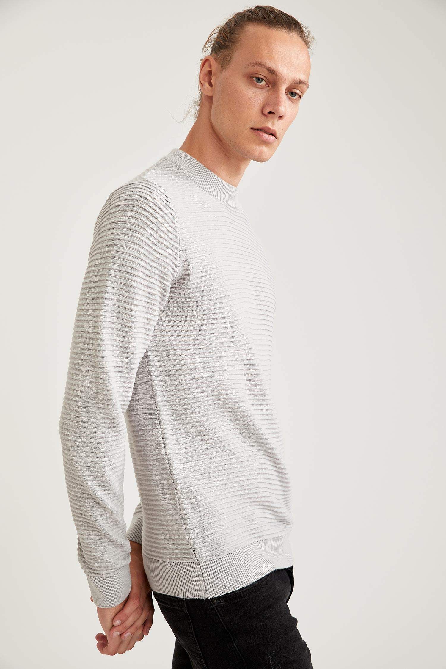 Regular Fit Bisiklet Yaka Triko Kazak