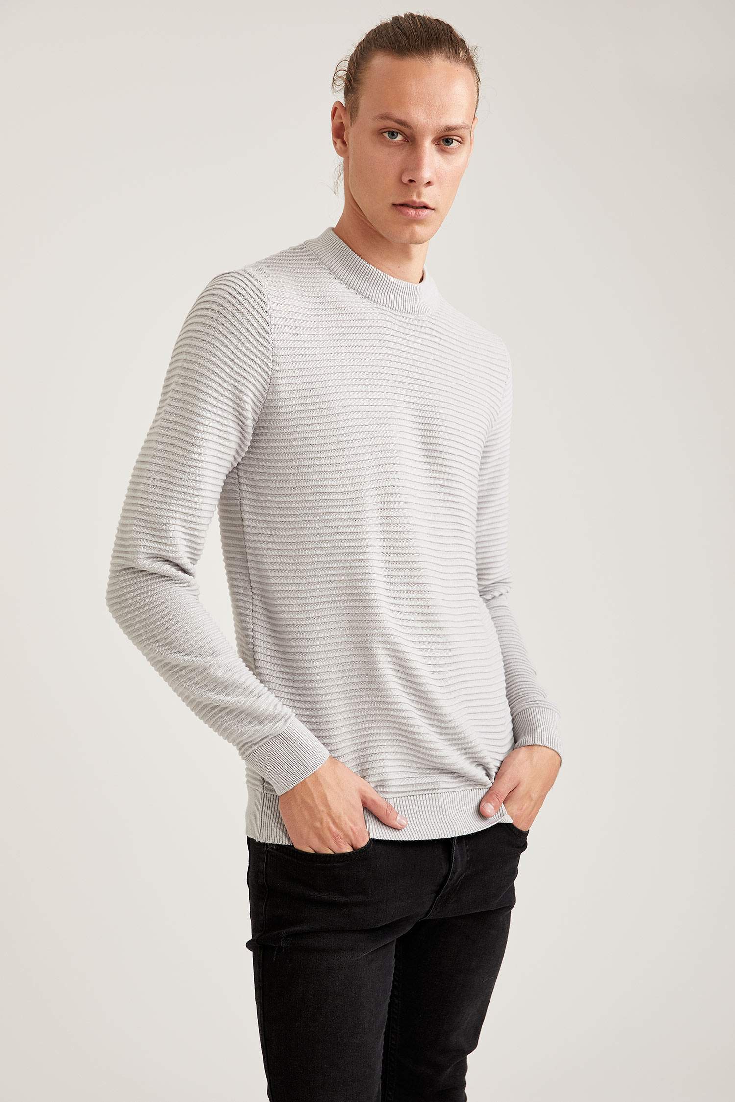 Regular Fit Bisiklet Yaka Triko Kazak