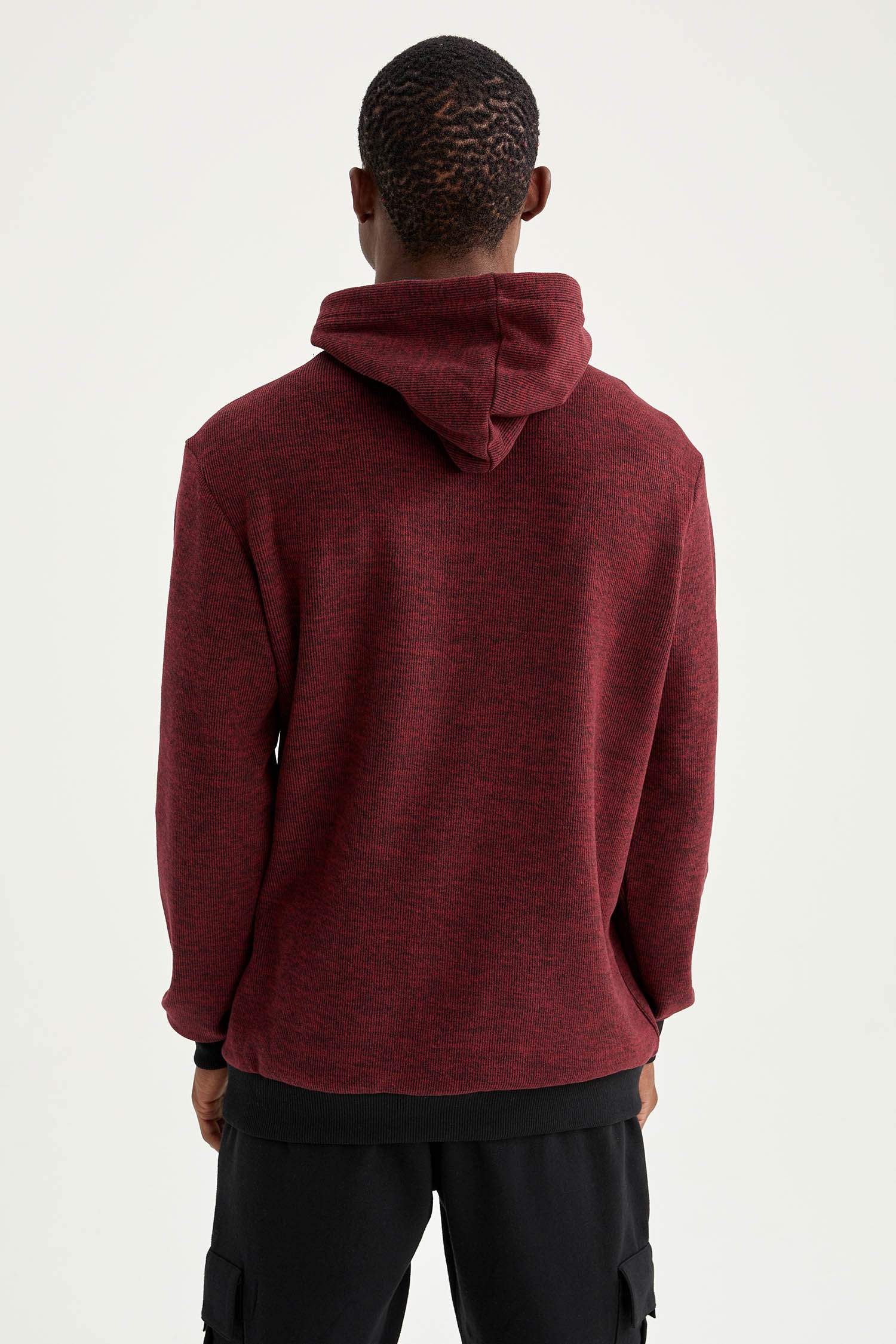 Regular Fit Kapüşonlu Baskılı Sweatshirt