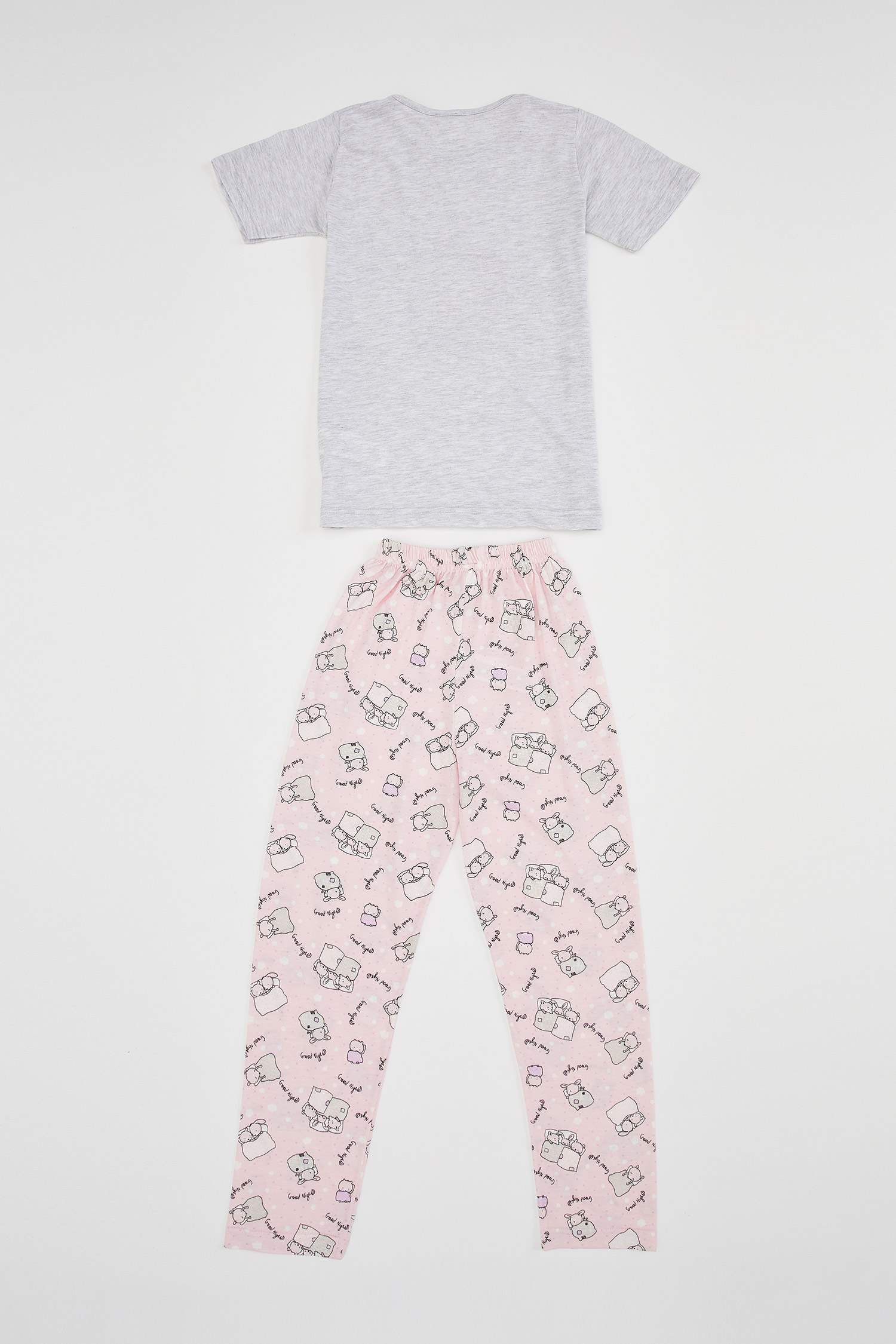 Defacto Fit Regular Fit Bisiklet Yaka 2'li Örme Pijama