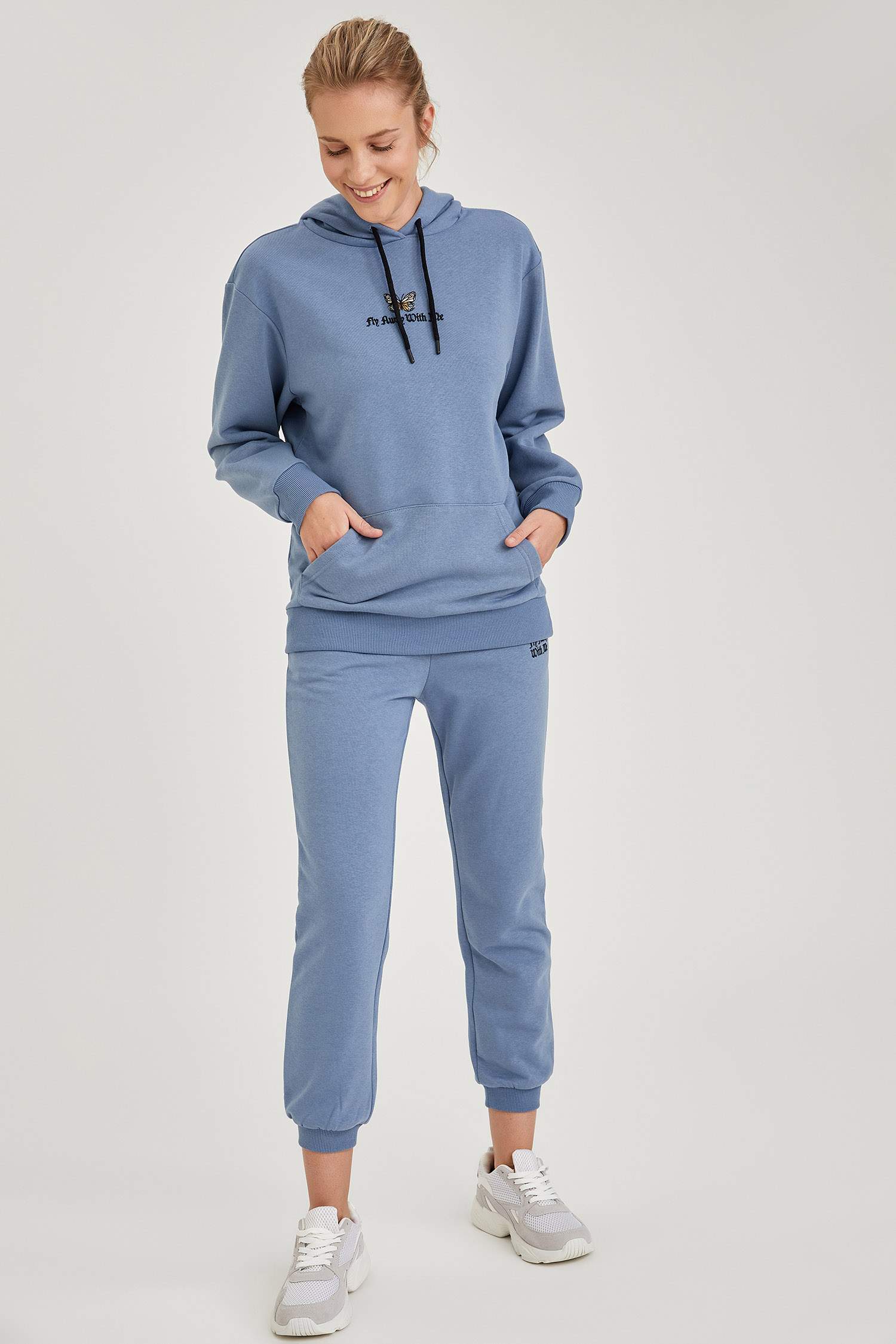 Baskılı Relax Fit Jogger Eşofman Altı