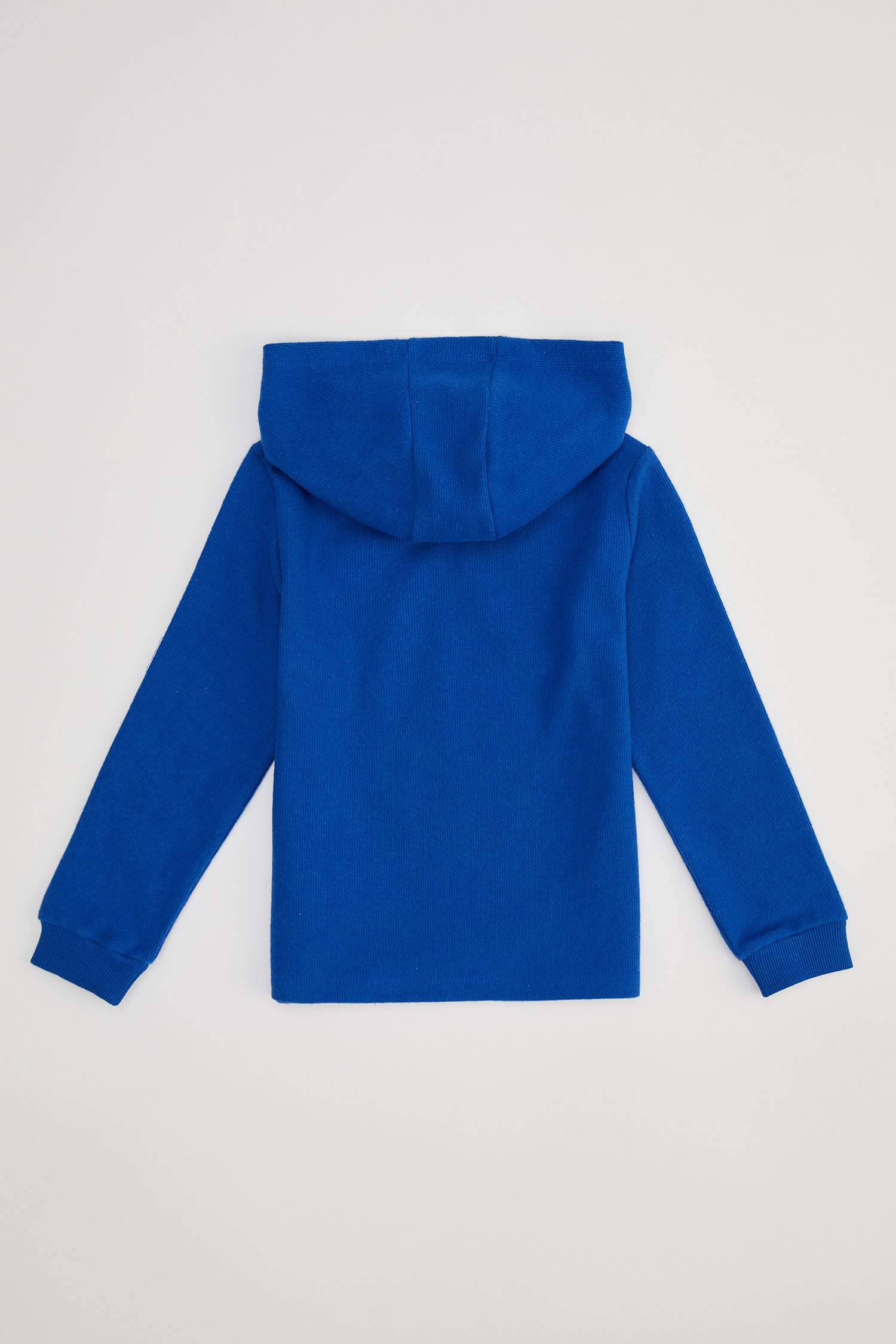 Kız Çocuk Yazı Baskılı Kapüşonlu Selanik Kumaş Sweatshirt