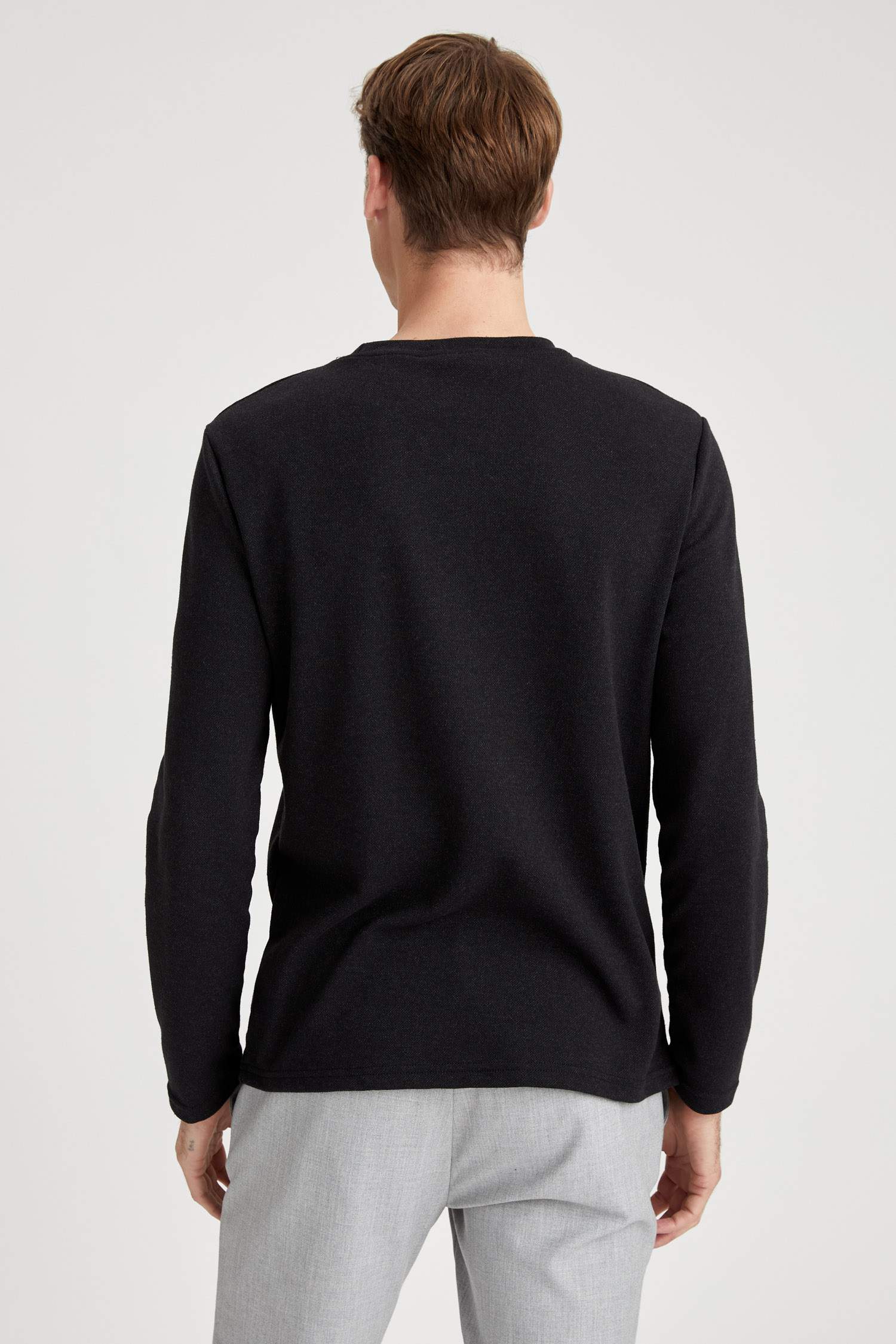 Slim Fit Uzun Kollu Tişört