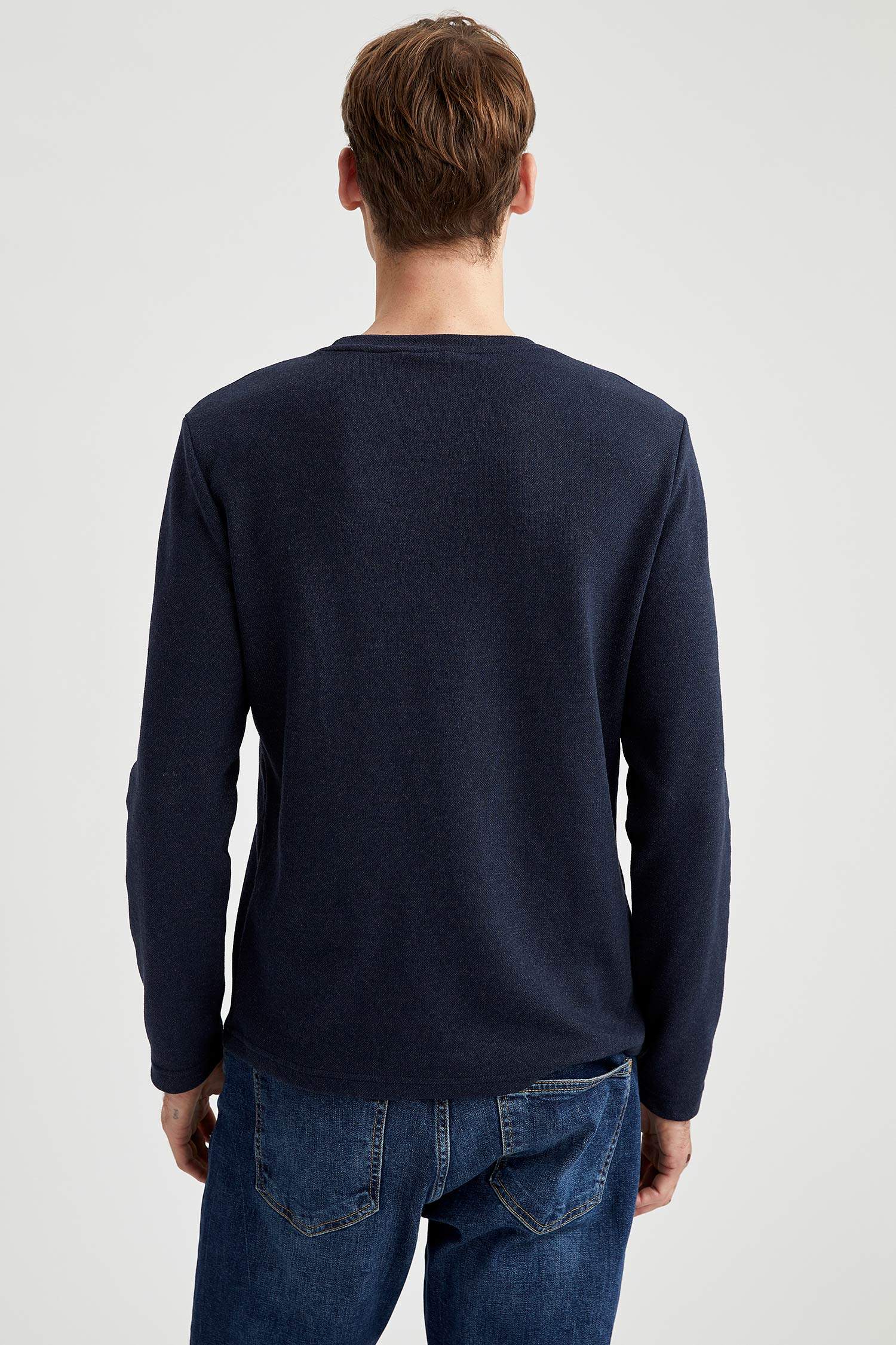 Slim Fit Uzun Kollu Tişört