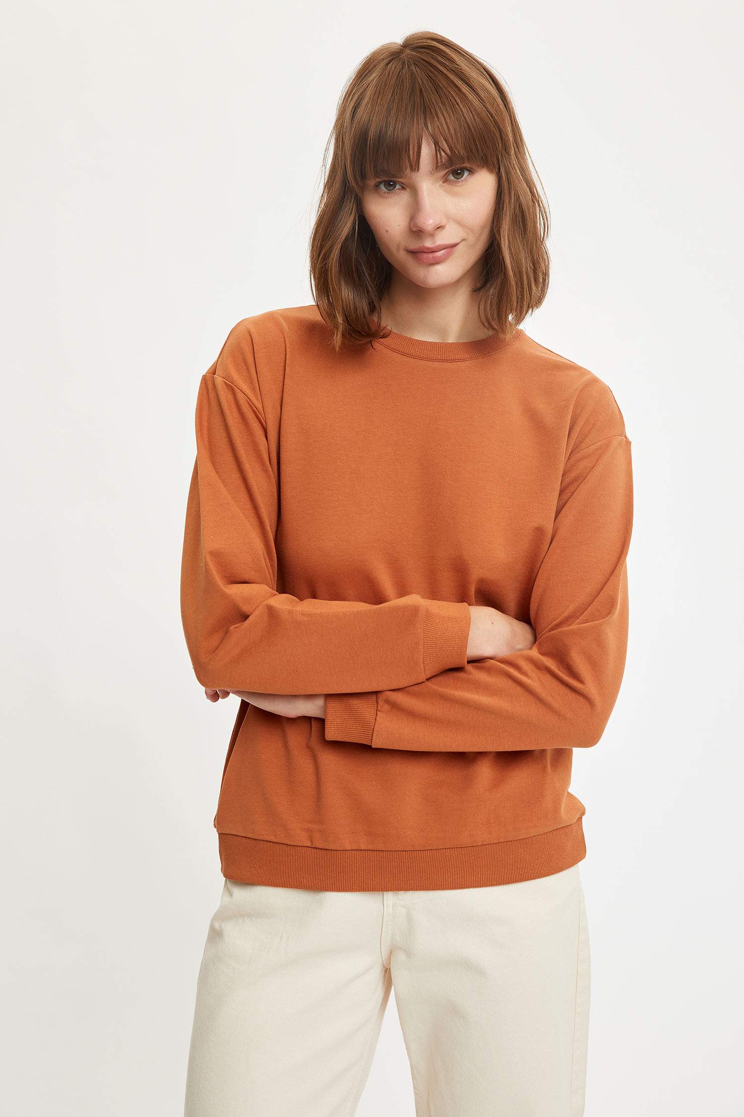 Organik Pamuklu Relax Fit Sweatshirt