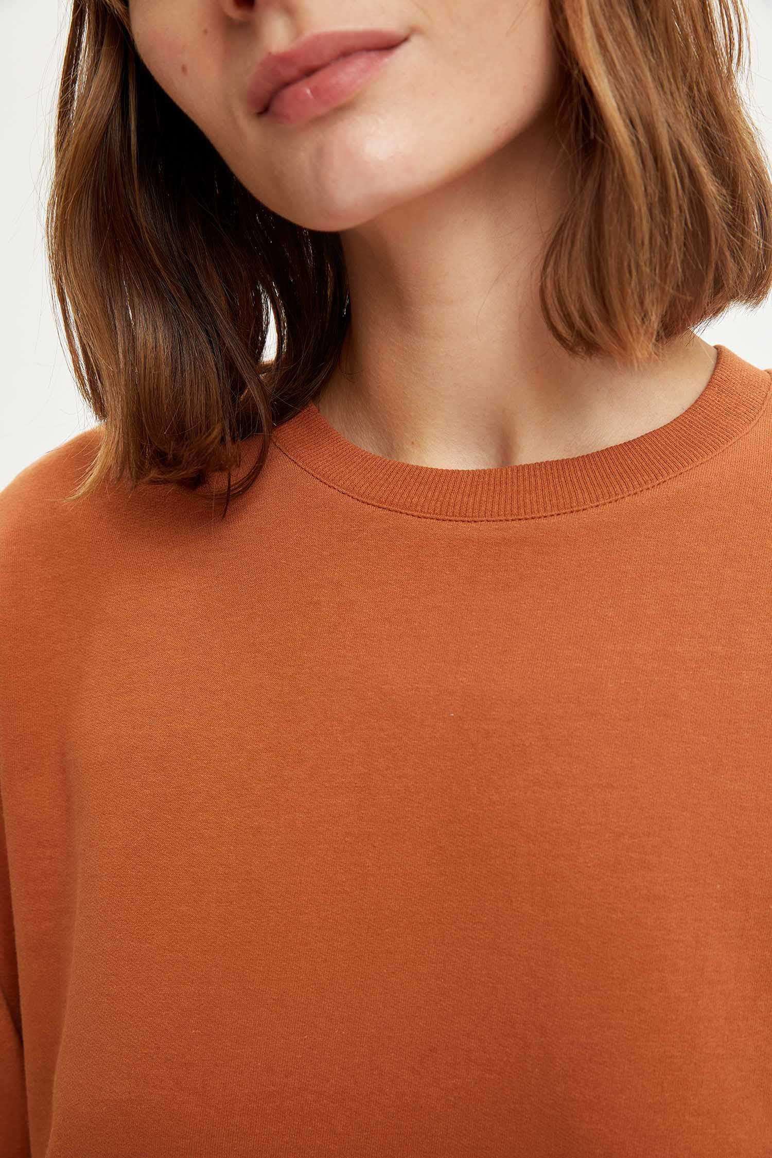Organik Pamuklu Relax Fit Sweatshirt