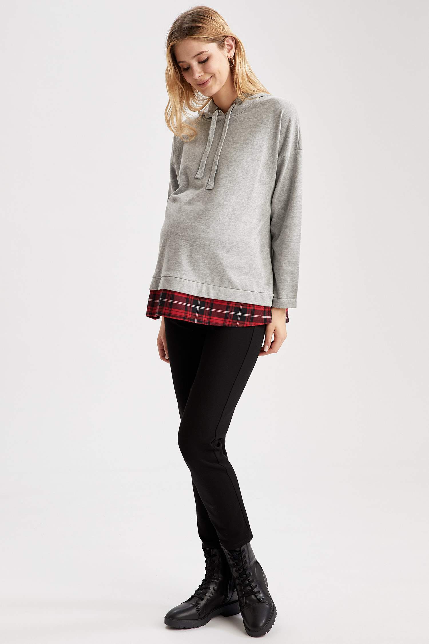 Kapüşonlu Hamile Sweatshirt