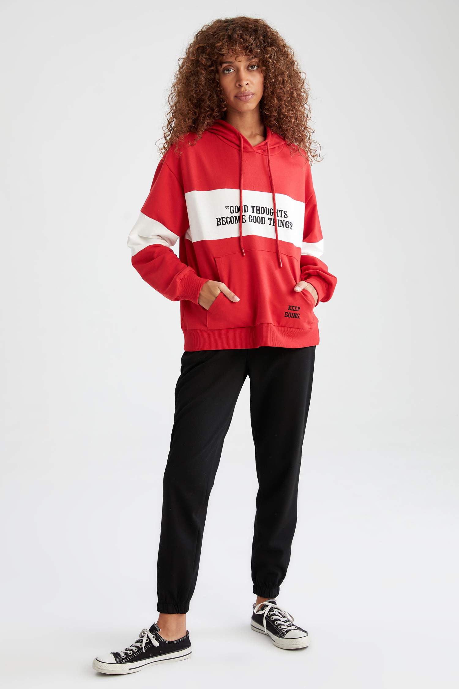 Beli Bağcıklı Relax Fit Jogger Eşofman Altı