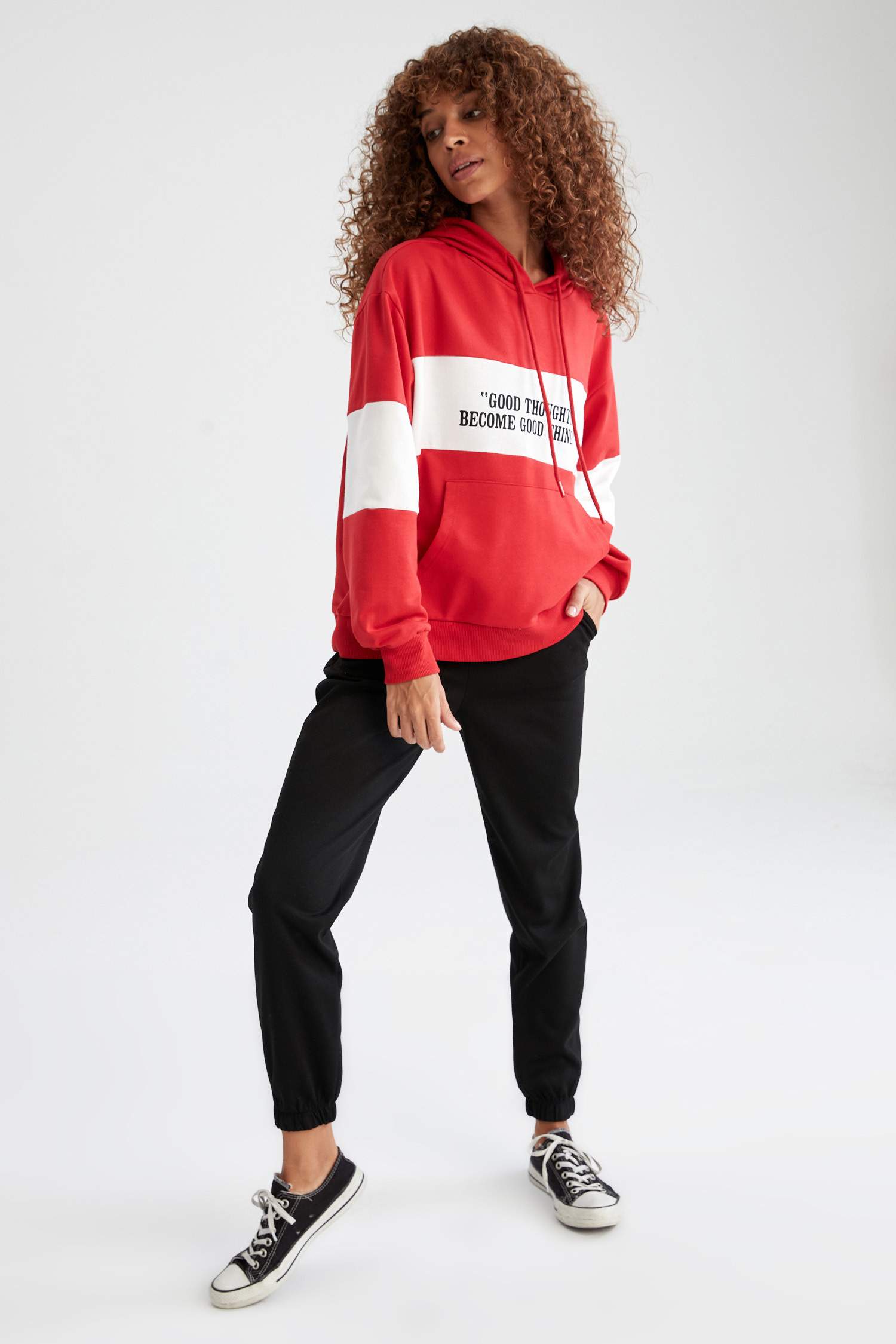 Beli Bağcıklı Relax Fit Jogger Eşofman Altı
