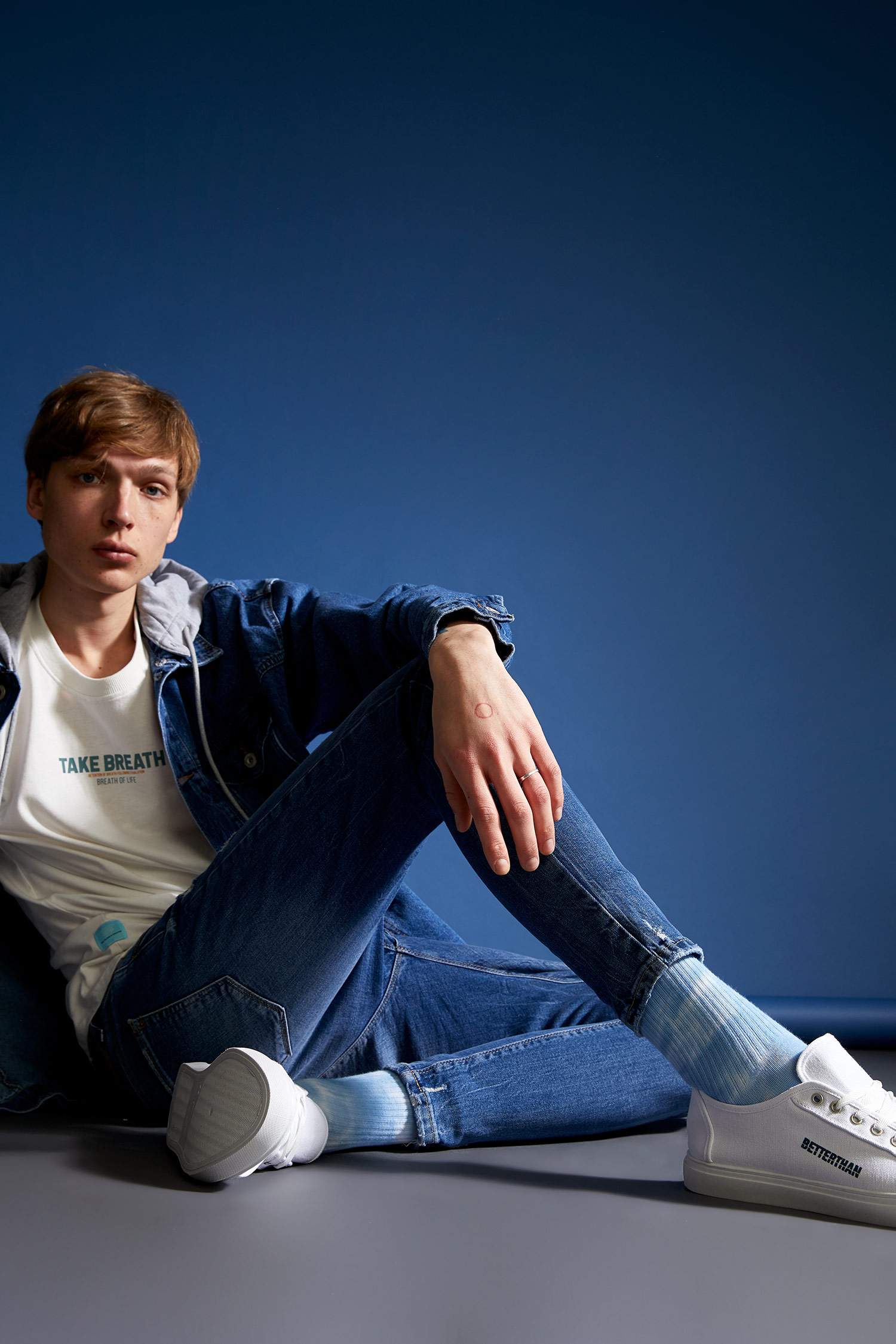 Oversize Fit Kapüşonlu Jean Mont