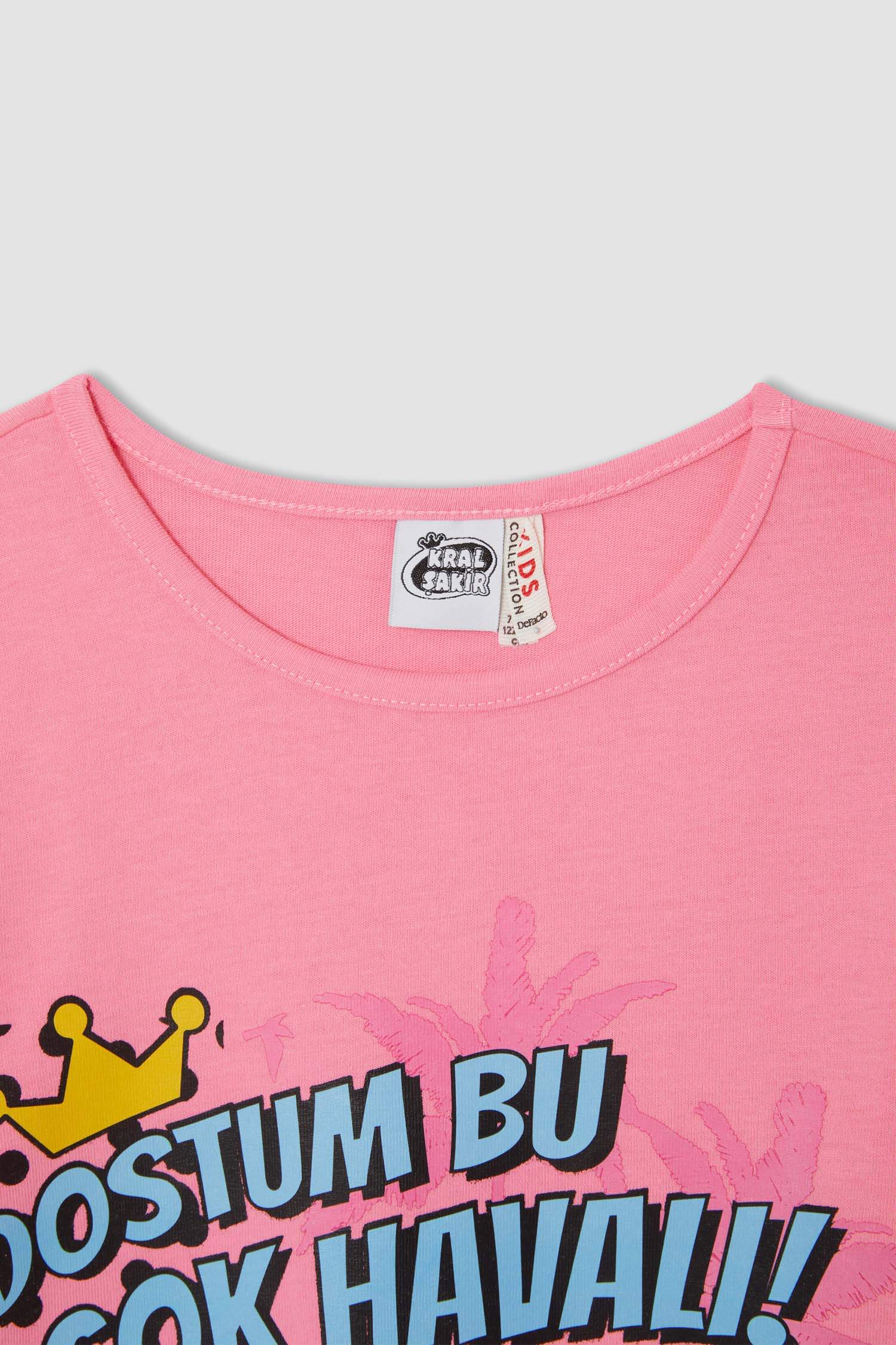Kız Çocuk Kral Şakir Lisanslı Uzun Kollu Pamuklu Pijama Takımı