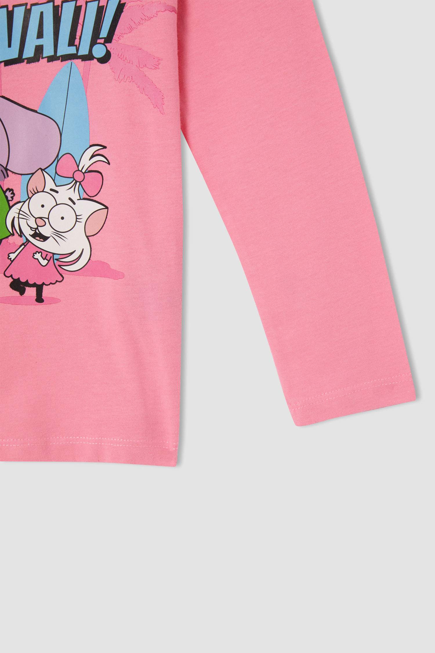 Kız Çocuk Kral Şakir Lisanslı Uzun Kollu Pamuklu Pijama Takımı