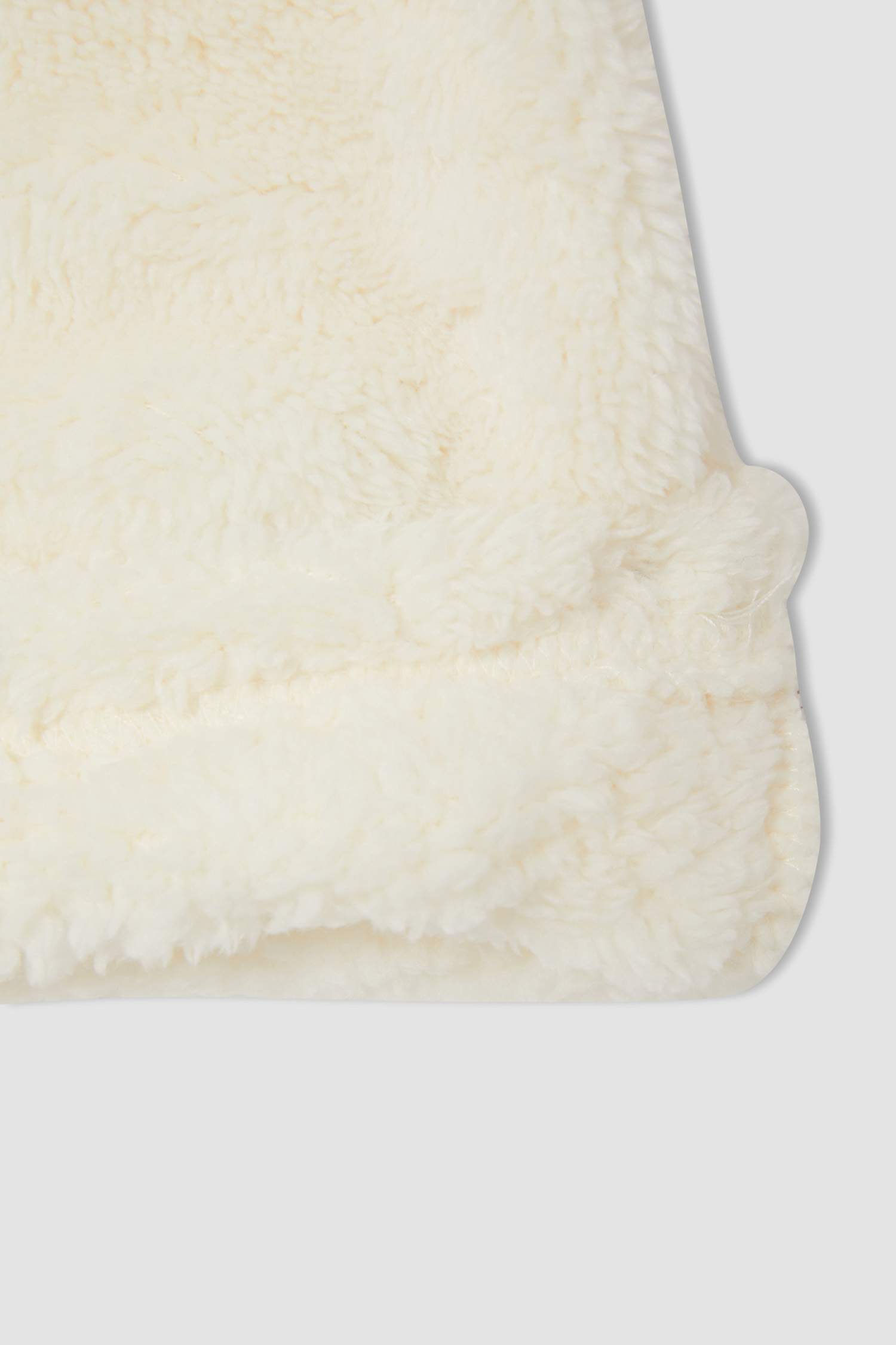 Kız Çocuk Kedi Baskılı Peluş Uzun Kollu Pijama Takımı
